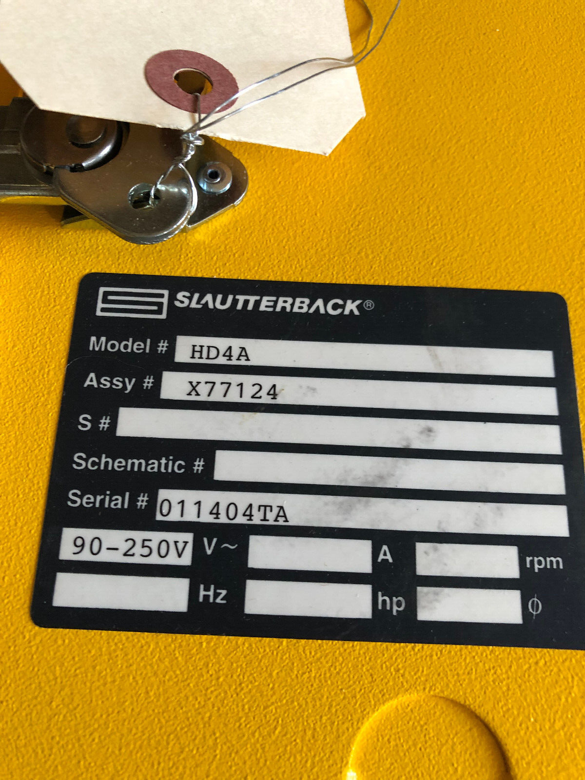 New Slautterback Hd4a Head Driver, Assembly X77124,Ac