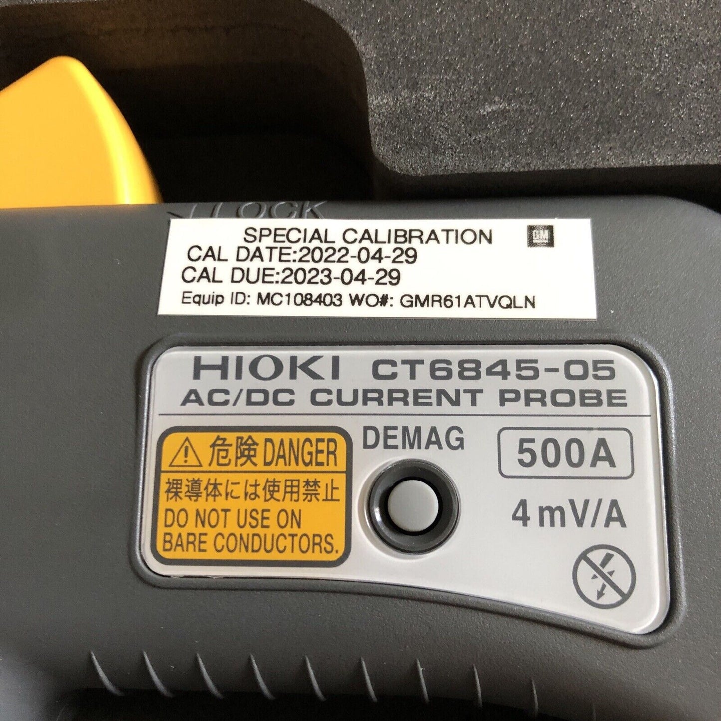 New Hioki Ct6845-05 Ac/Dc Current Probe, Hioki Ct684505,500A,Cf