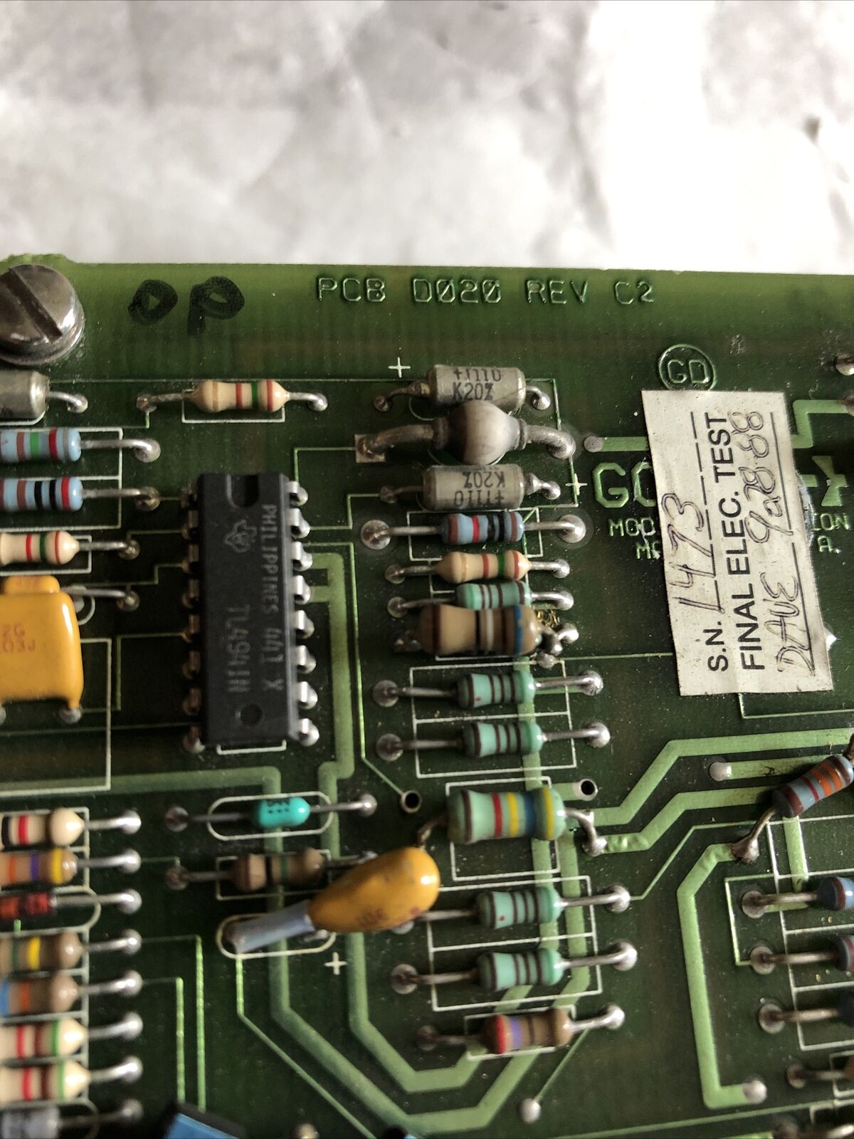 Gould As-9003-821,Pcb D020 Rev C2 Power Supply Modicon As9003-821,Ev