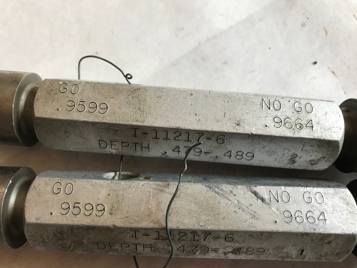 Lot 2 The Pipe Machinery 9599 Inspection Gage Go No Go Plug Gage .9599 .9664,Ag