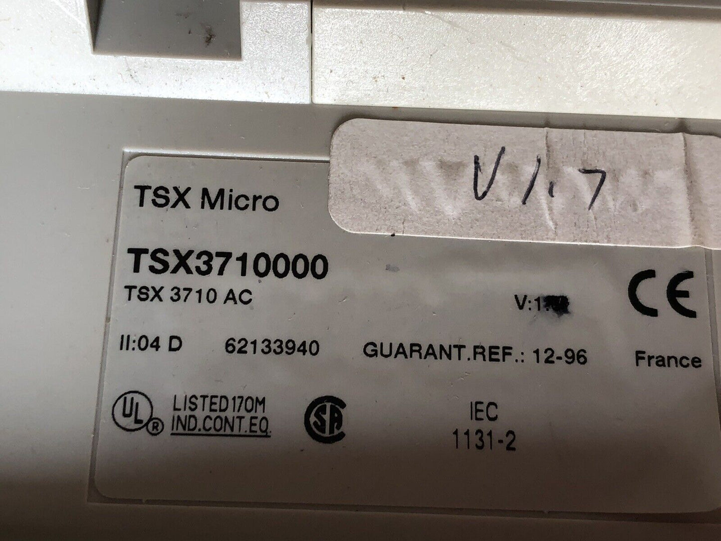 Modicon Tsx Micro Telemecanique Tsx3710000,Tsx Dmz28dr,Tsx Dsz08r5 Controller,Dd