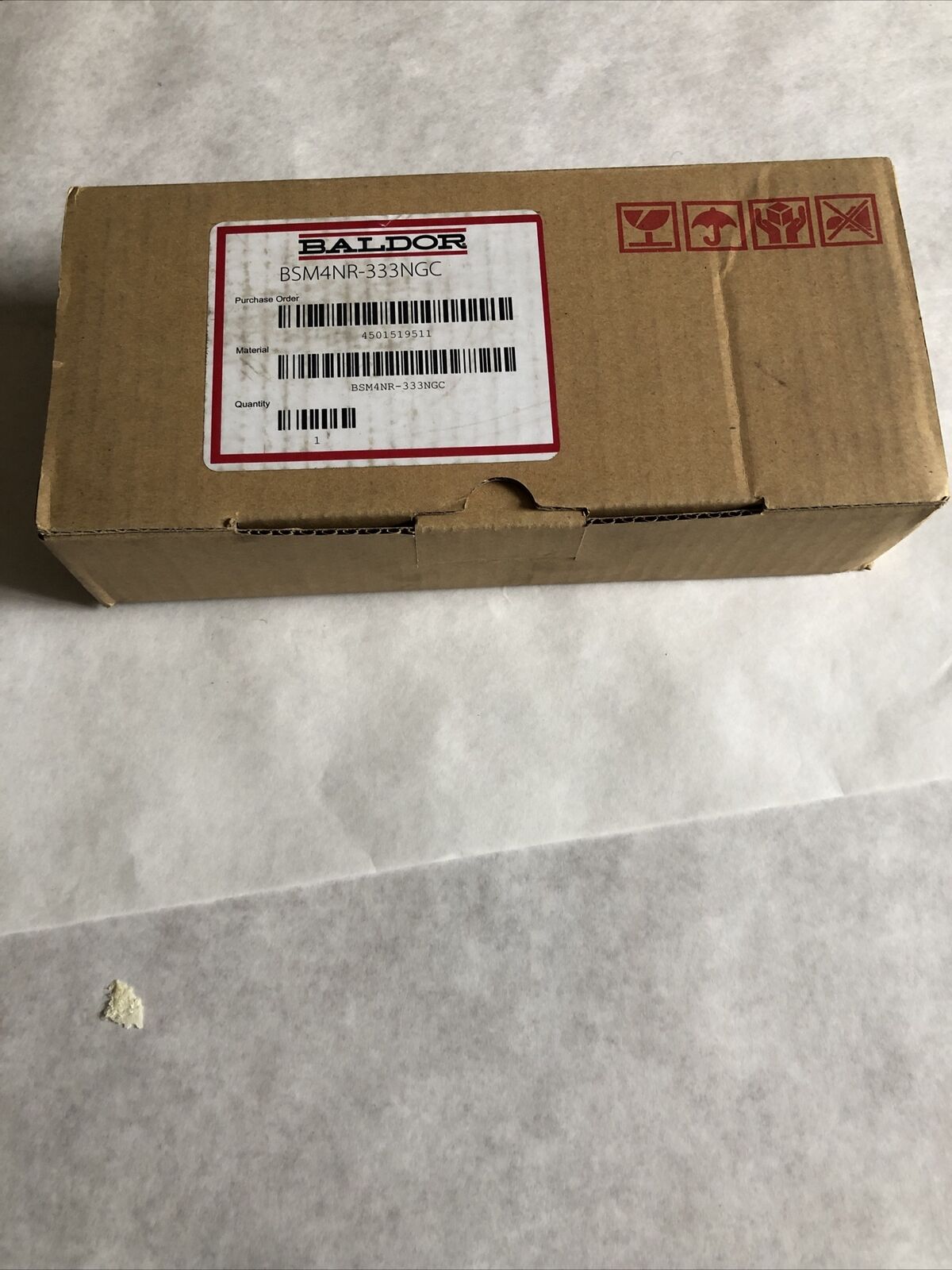 New Baldor Bsm4nr-333Ngc Servo Motor Ac 100W Output 3000Rpm Brushless Nema,Dg