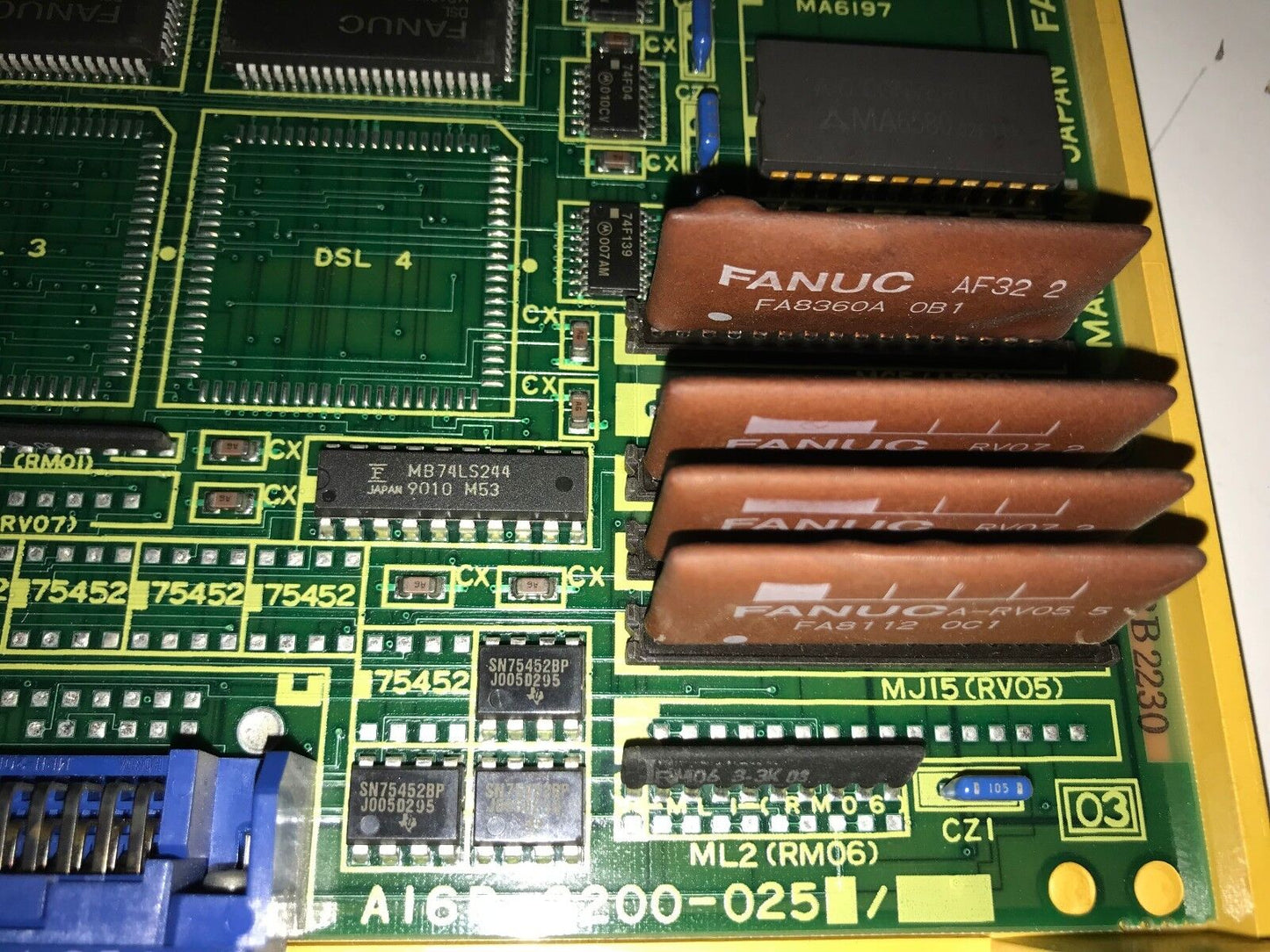 Fanuc A16b-2200-0250/05C,4 Axes Control,Fanuc A16b-2200-025,A16b-2200025,Su,Eb
