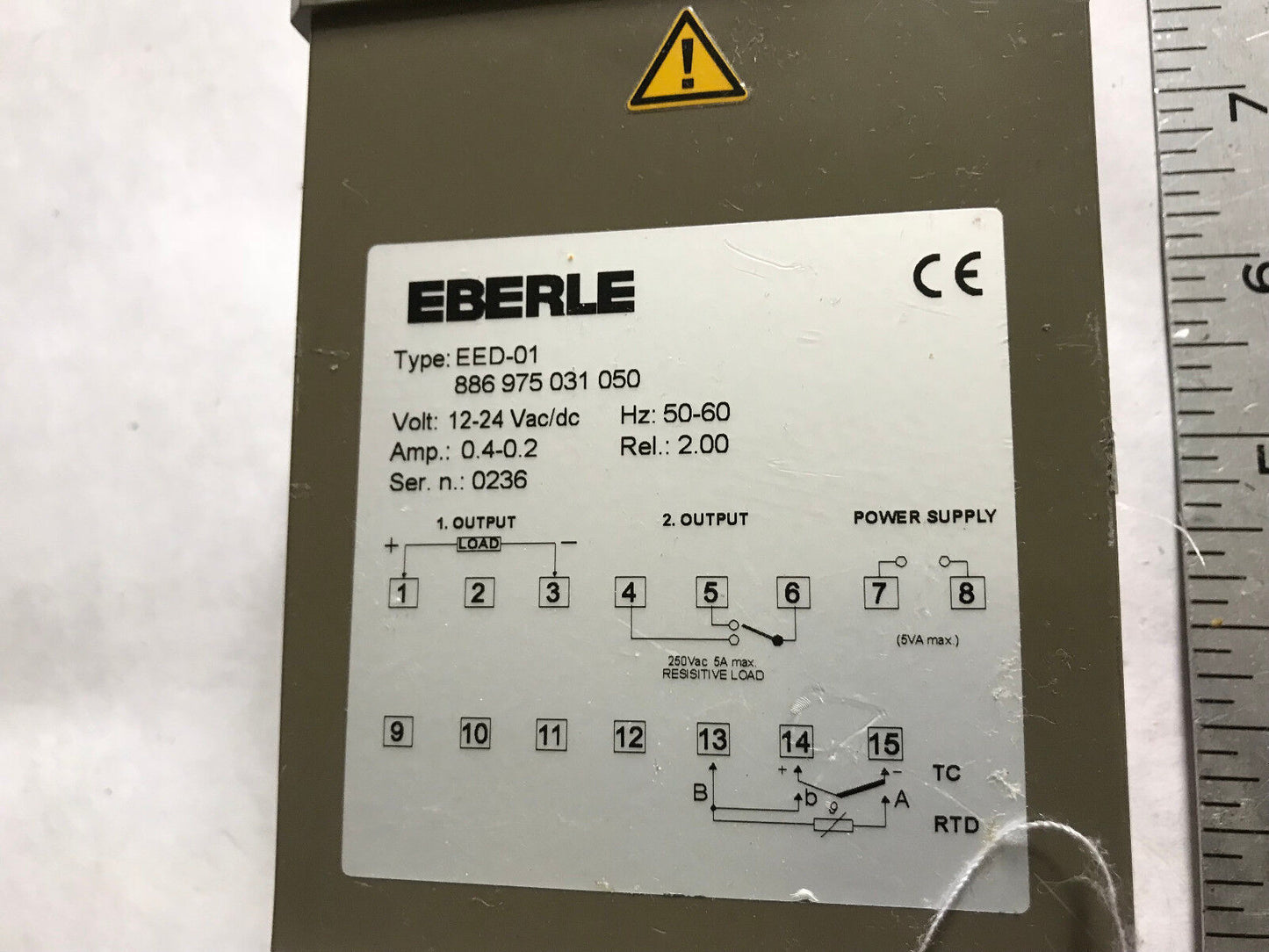 Eberle Tr-6200N 886975031050 Temperature Controller,Tr-6200,Eq