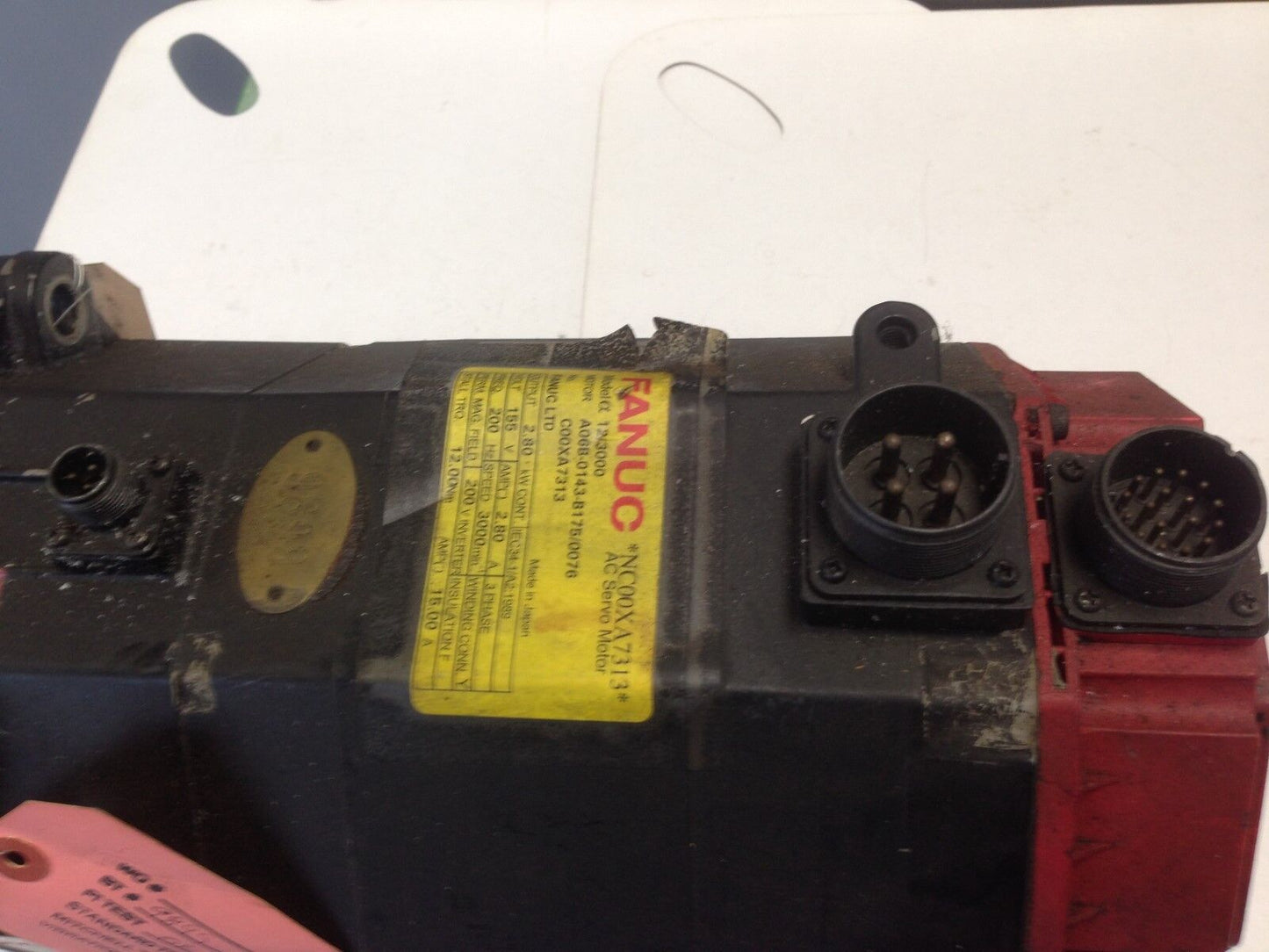 Ge Fanuc 12/3000,Fanuc A06b-0143-B175/0076 Ac Servo Motor,3Ph,155V,Rpm 3000,Te