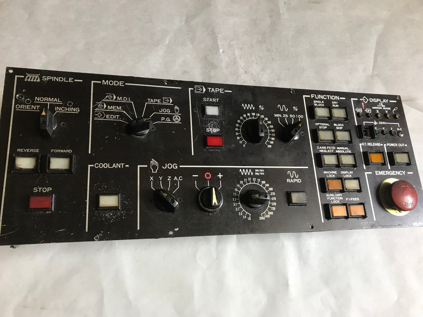 Leblond Makino System 6M Vmc Cnc Control Panel 0411712 O411712,Sh