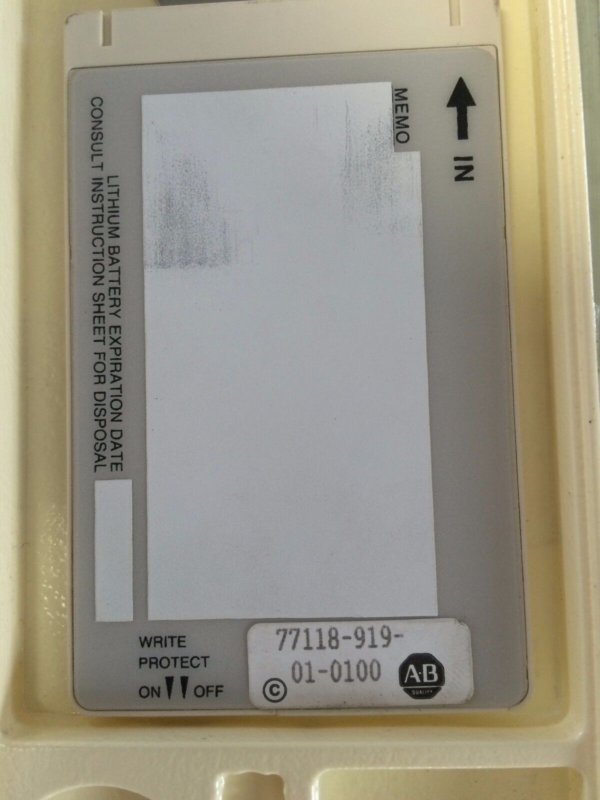 Allen-Bradley 5370-Mpk ,Eprom Card 64Kb Memory Card,Cx