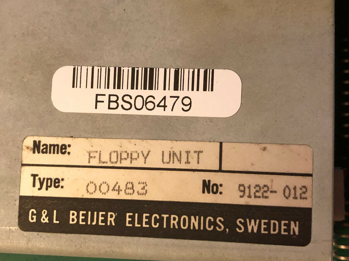 G & L Beijer 00483 Floppy Unit,G&L 00483,9122-002,Beijers 06-00476,Bg