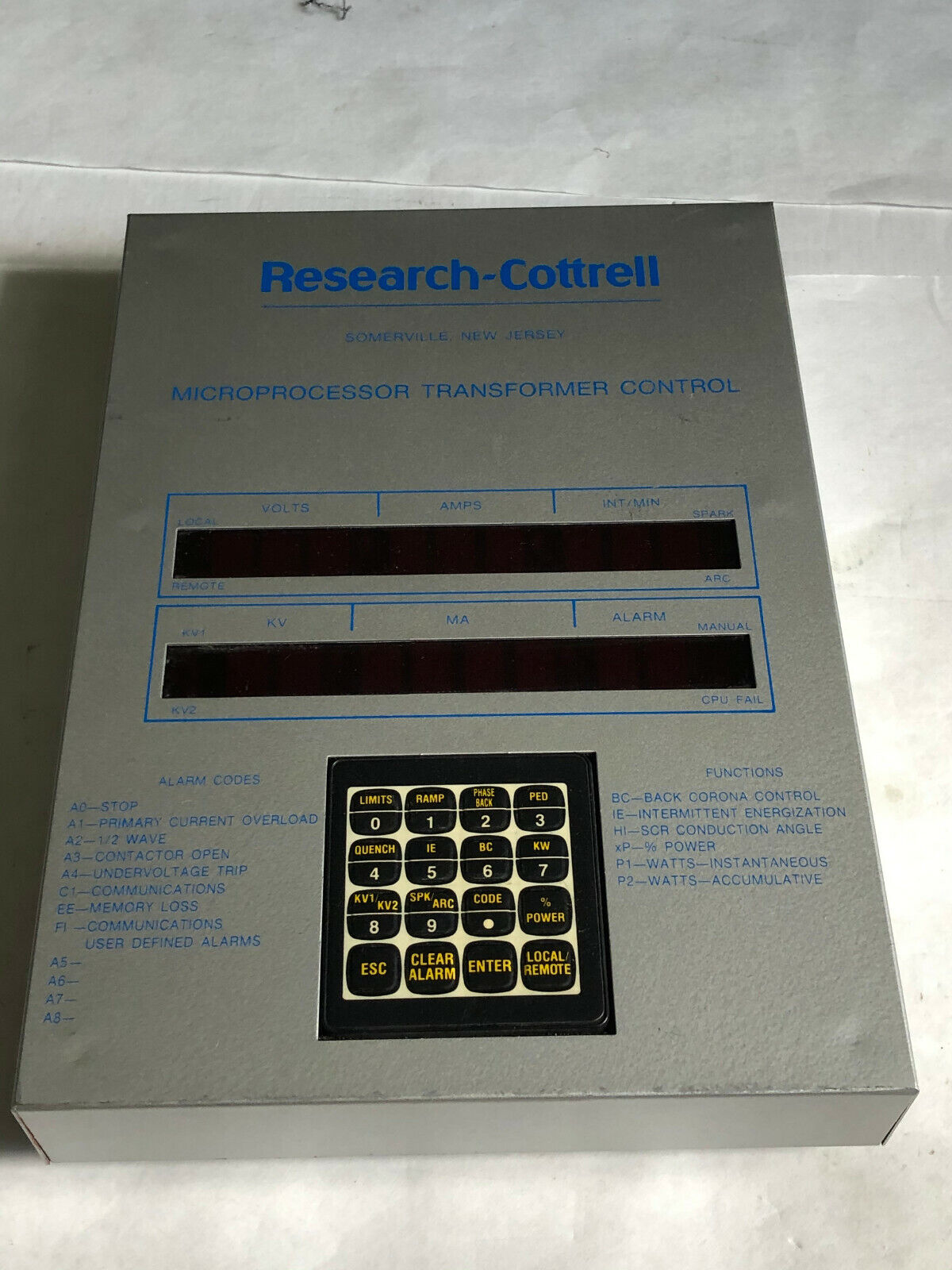 Hamon Research Cottrell 116465-C,Microprocessor Tranformer Control Rk1310,Ct