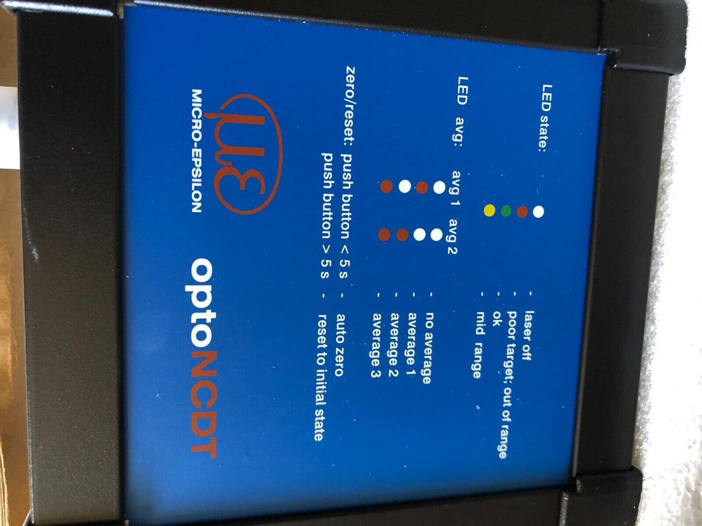 New Micro-Epsilon Ild1800-100 Laser Optical Sensor Ccd Ssytem,Optoncdt1800,Az