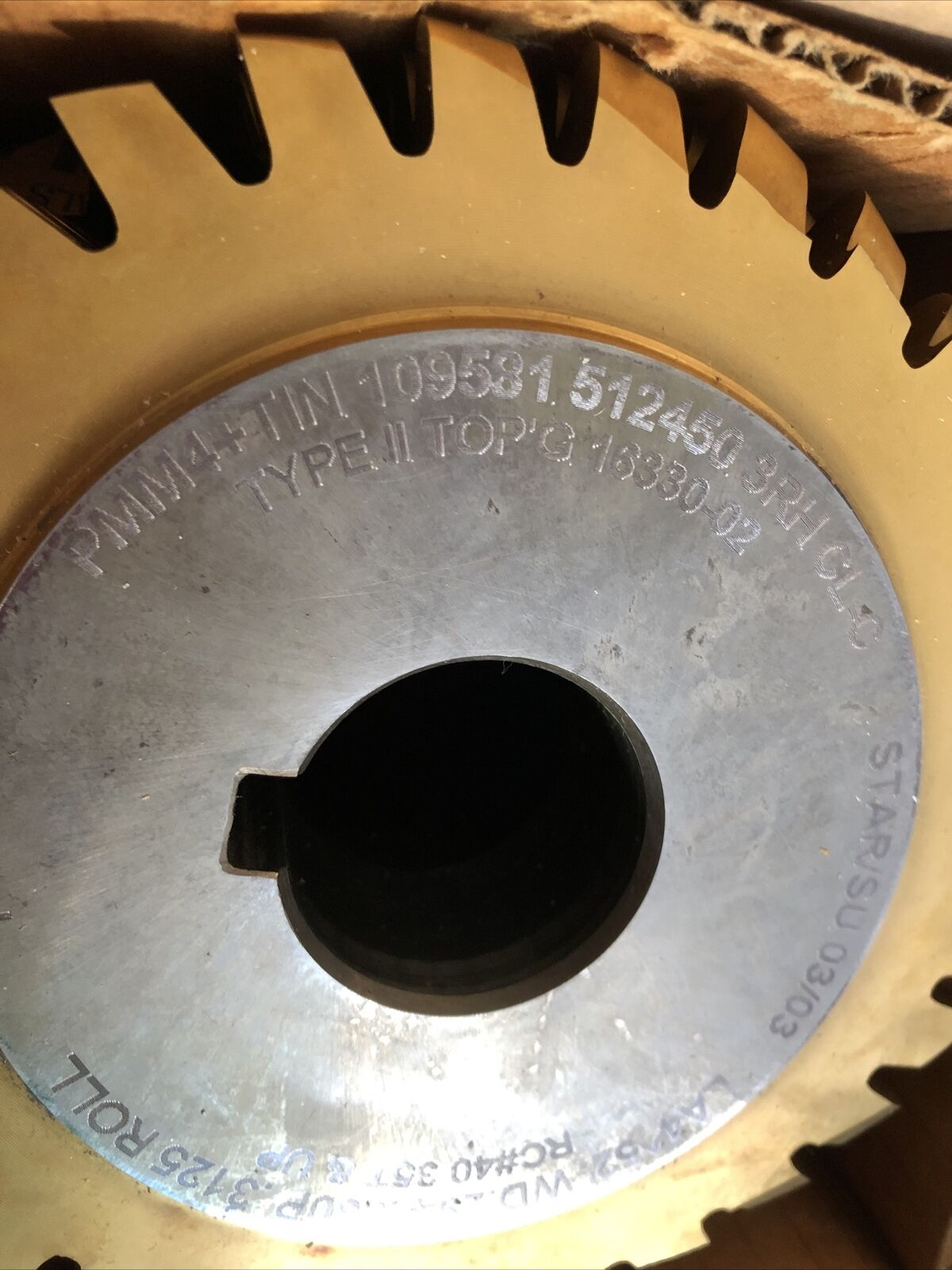 Star Su 3125 Roll,Pmm 4 Tin 109581 512450 3Rh Clc Gear Hob,Type2,Fin 16330-02,Ff