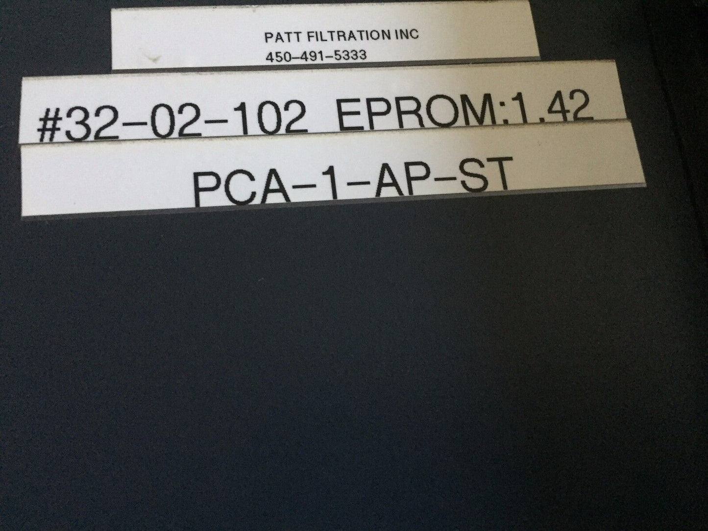Patt-Filtration Pcs-1,Pca-1-Ap-St,61430005 Control,Bl