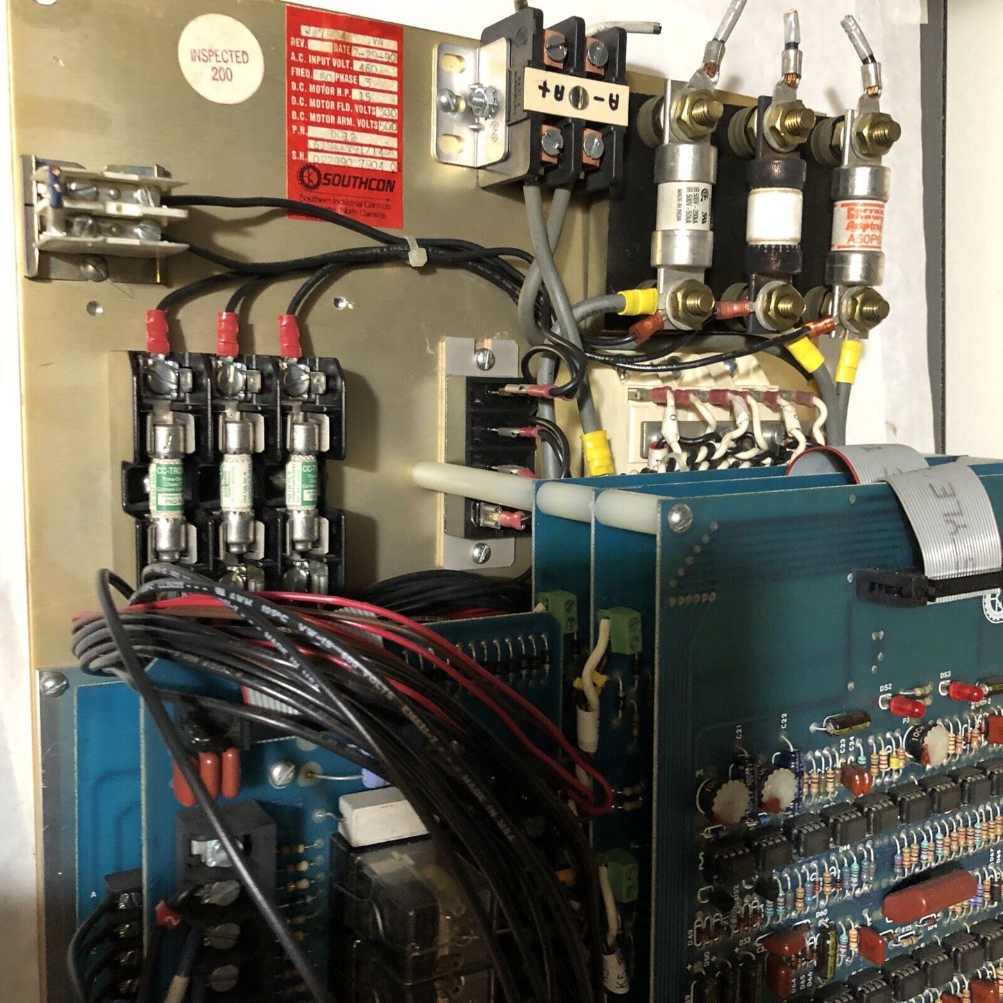 Southcon Dc12 Dc Drive,15 Hp,3-Phase,460V,7904 (6)Skkt91/14D,Dc12-2,J#7904 Vn,Bo