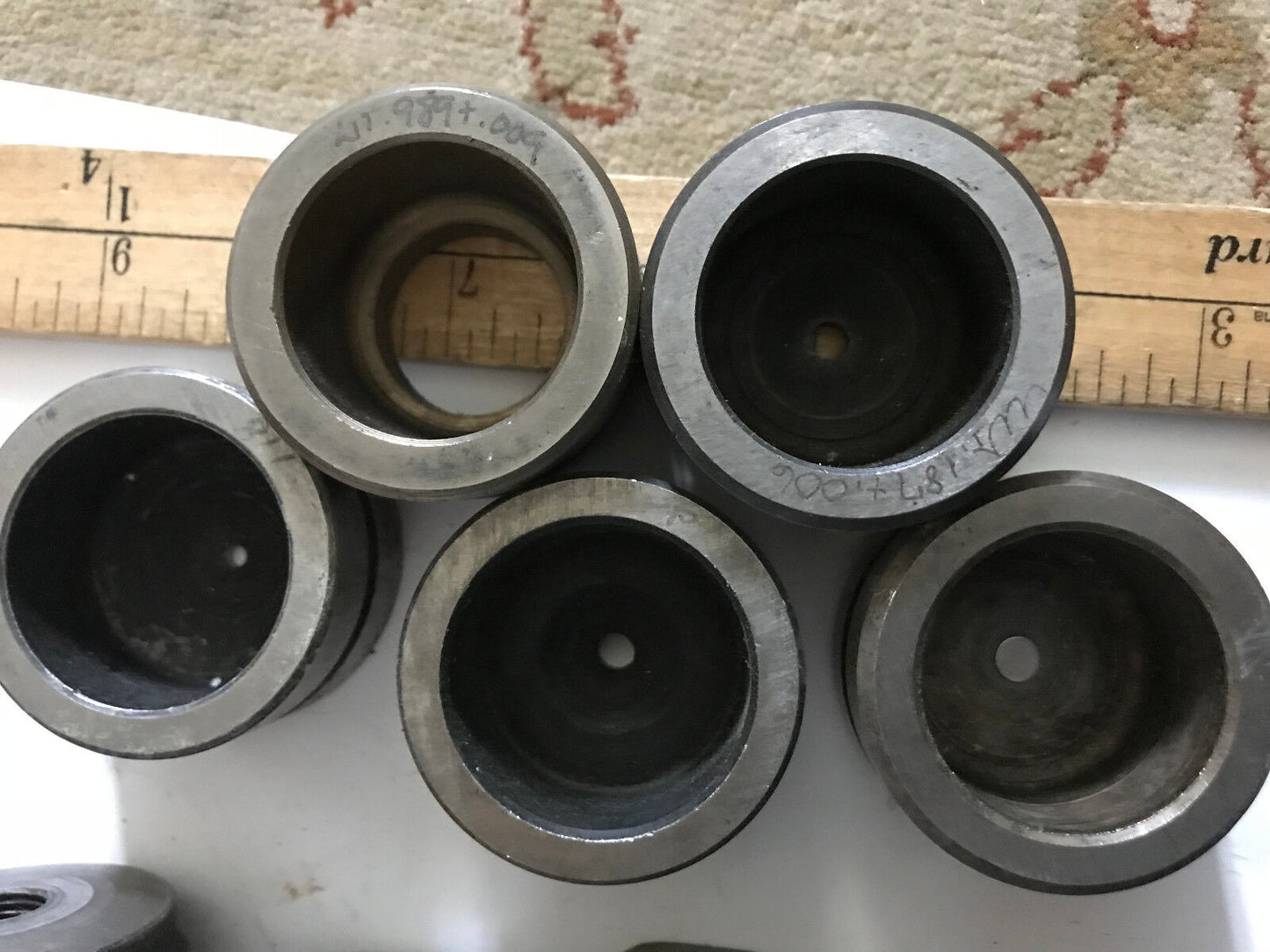 Lot 10 Strippit Wt .989 +.009, Wt 234,Round Punch & Die Mixed Wt 989,Wt 406,Eo