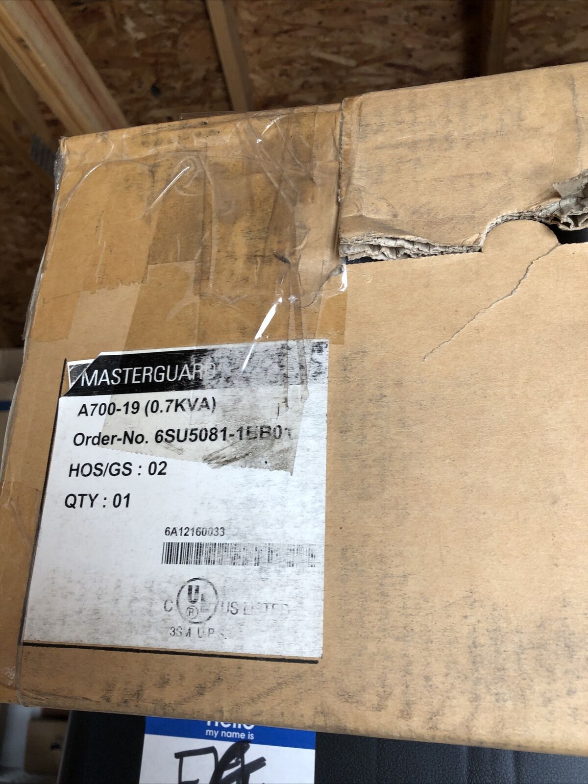 New Masterguard Ups A700-19 Uninterruptible Power Supply,6Su5081-1Bb01 Gmbh,Fe