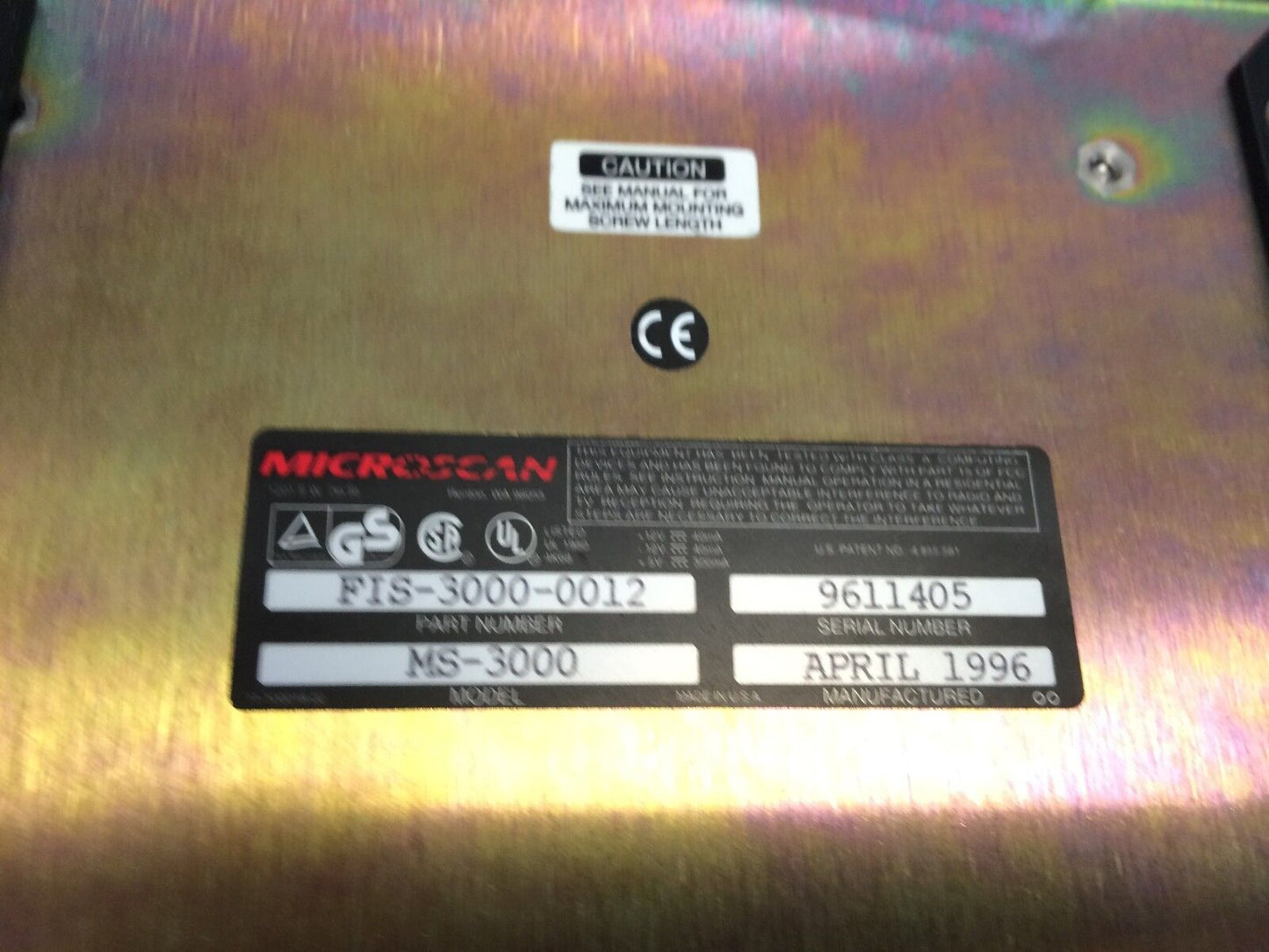 New Microscan Barcode Scanner Decoder Ms-3000 Microscan Fis-3000-0012,Bi