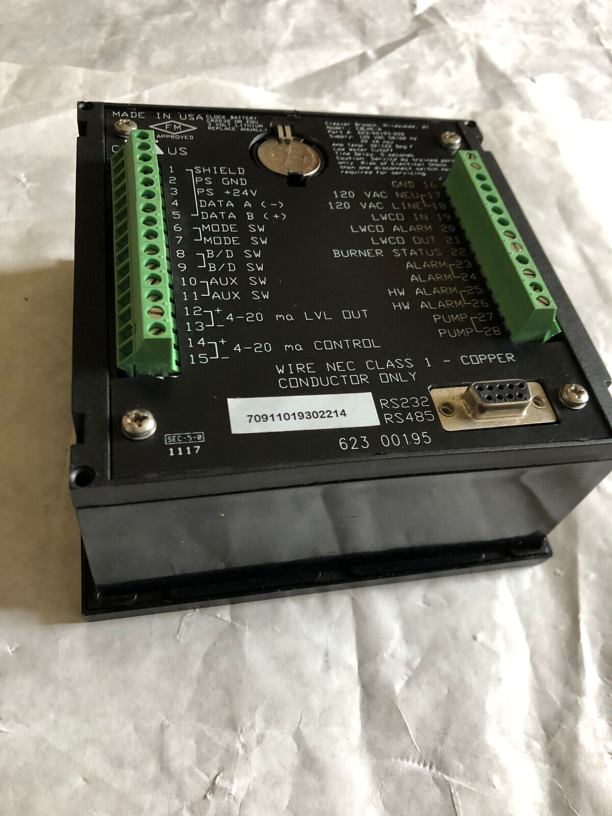 Cleaver Brooks 623-00193-000 Level Master Controller,623 0013 000,Ec