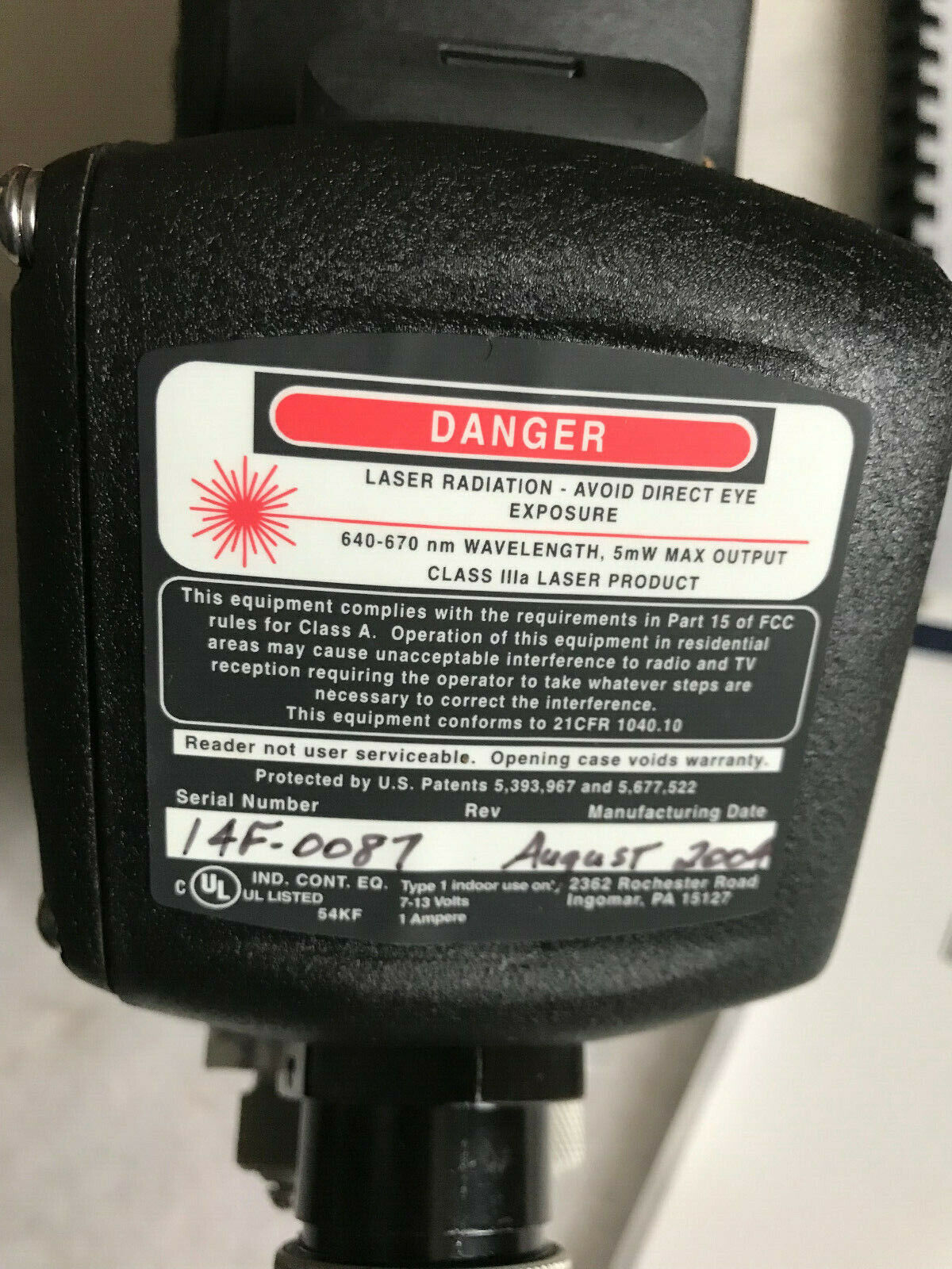 New Traceability Systems Bbc F1410 Laser Barcode Scanner Bar Code Systems,Sm