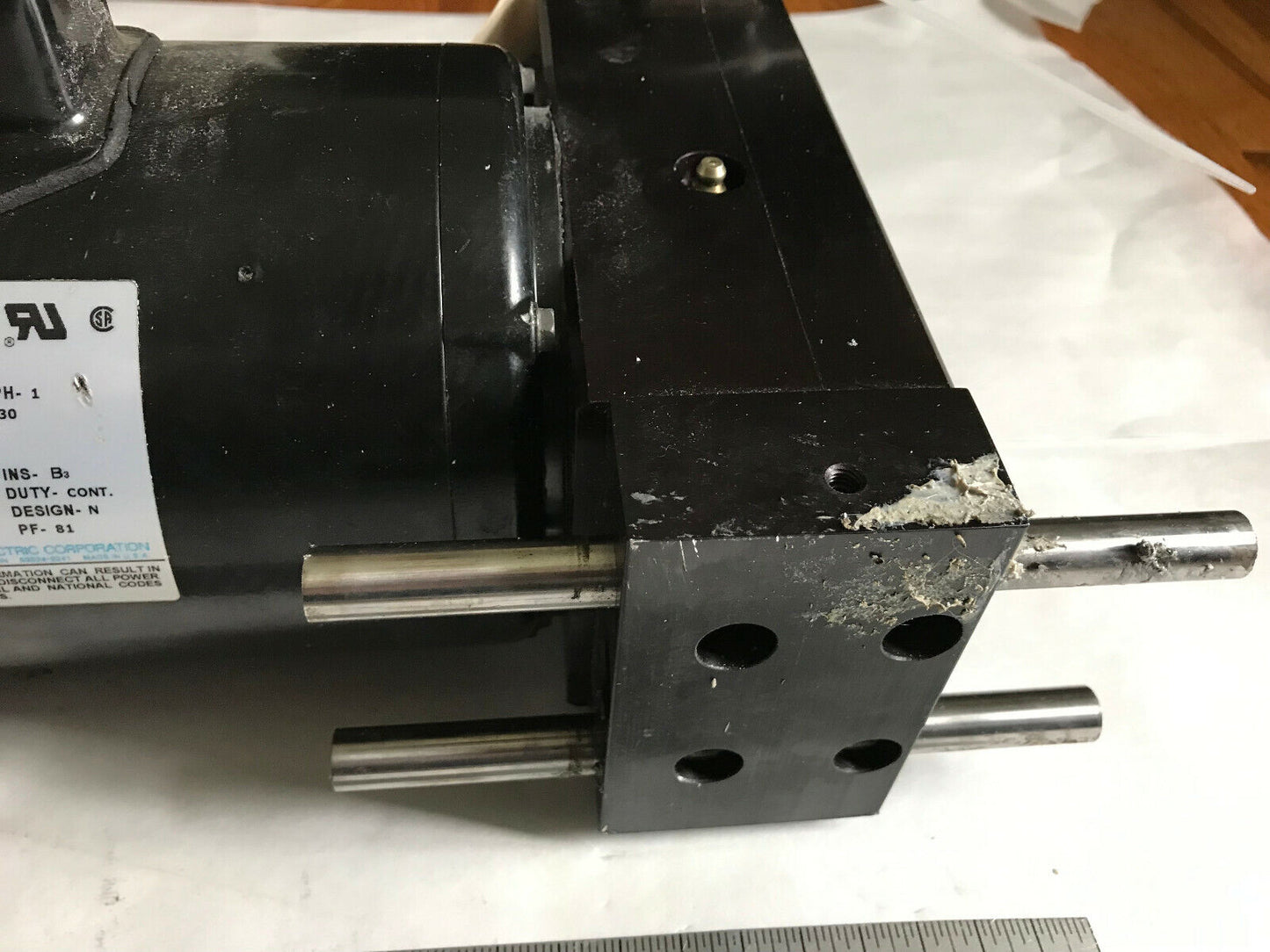 Leeson C4c34nc17b Motor 1/2 Hp W/ Stillwater Gear Reducer,No 102979.00,Sf