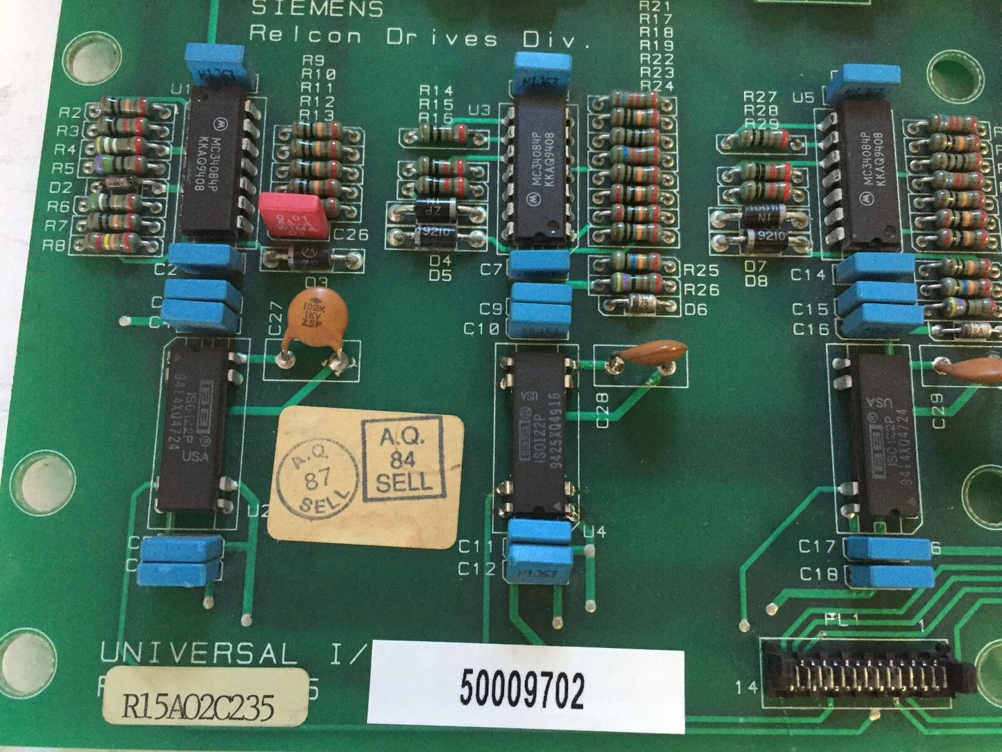 Siemens R15a02c235 Universal I/O Board R70a01-235,Relcon Drive R15ao2c235,Fj