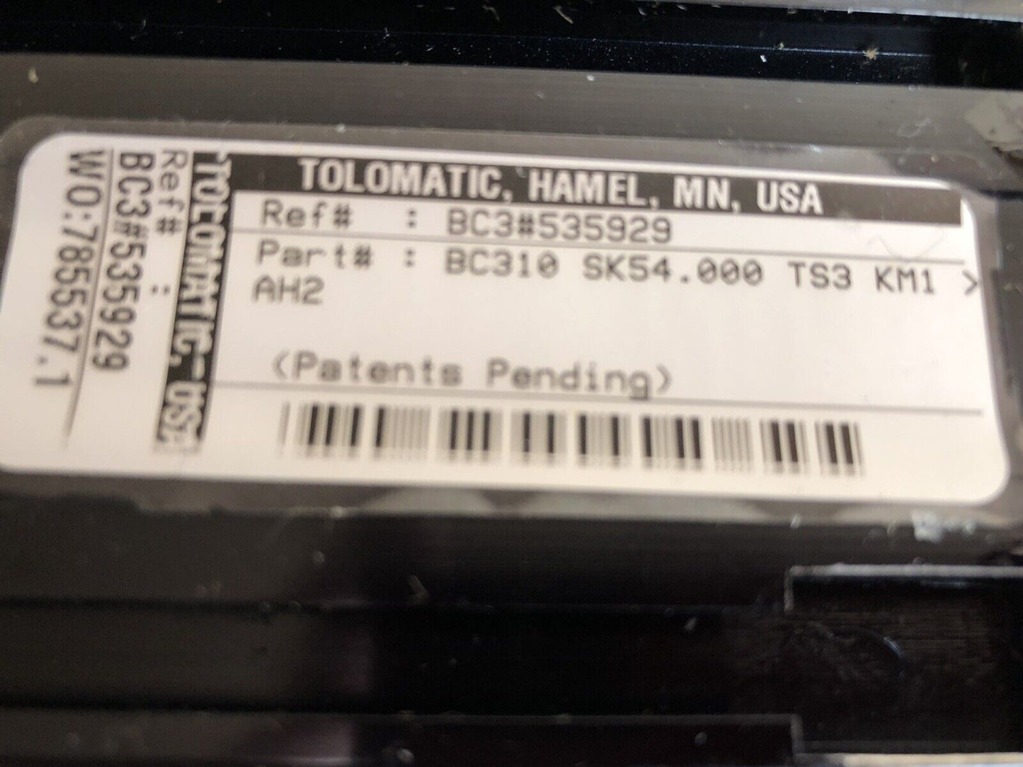 New Tolomatic Bc310 Sk54.000 Ts3 Km1 Ah2 Pneumatic Linear Rail,1260Mm Travel,Ck
