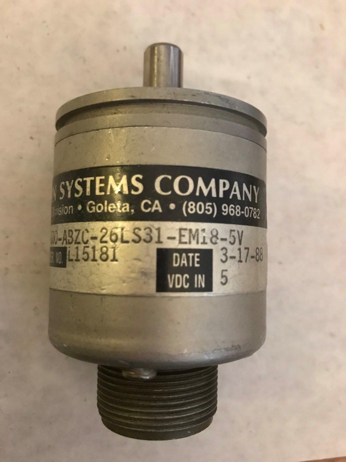 Bei Motion Systems H20eb-39-F12-Ss-500 Rotary Encoder, Ek