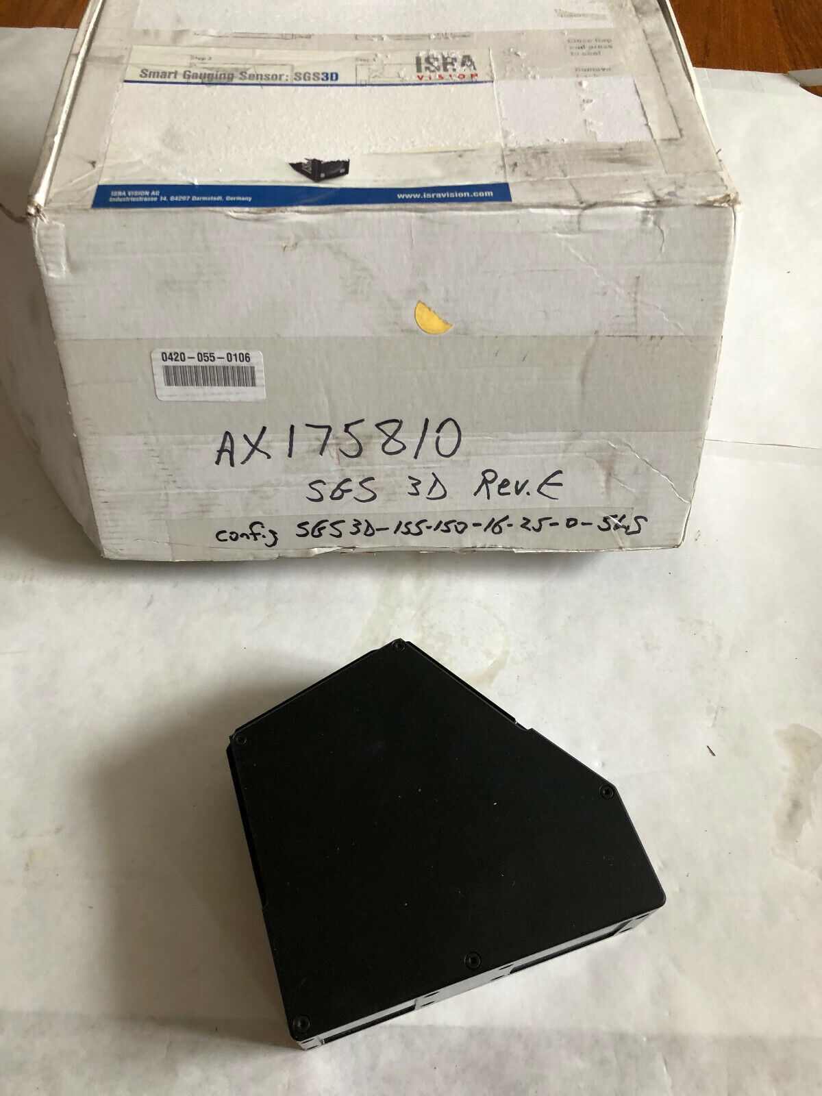 New Isra Vision Ag Sgs3d Rev.E,Sgs3d-155-150-16-25-0-5Ls-P2 Camera Sensor,Ex