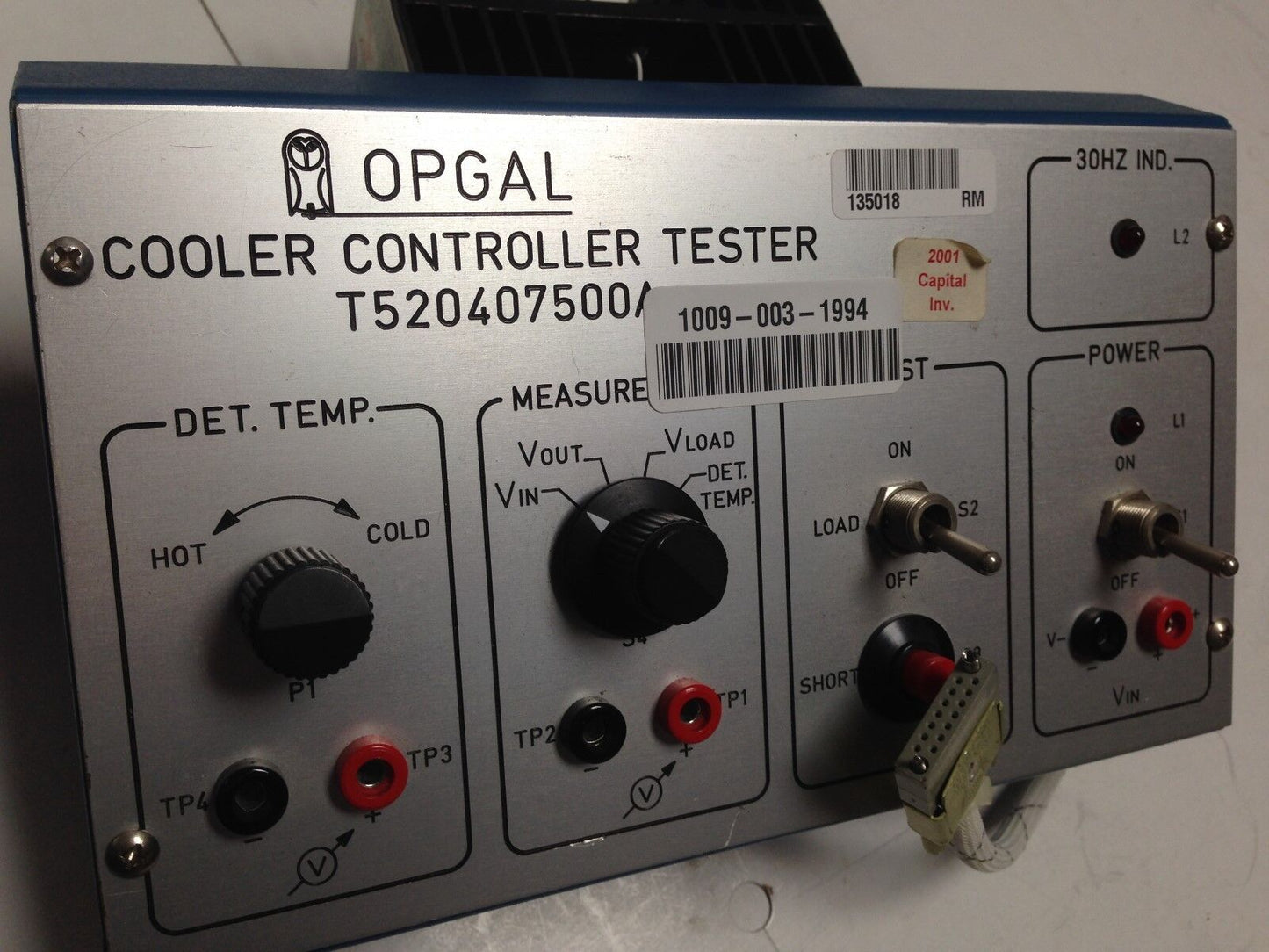 Opgal T520407500a Cooler Controller Tester,Db