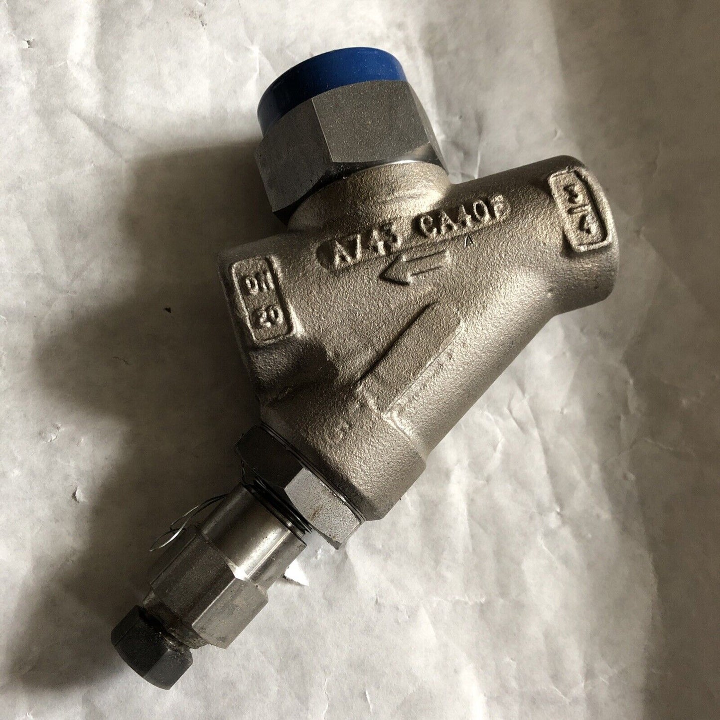 Spirax Sarco Td42h W/ Blowdown Valve Thermodynamic 3/4” Steel Steam Trap,Bk