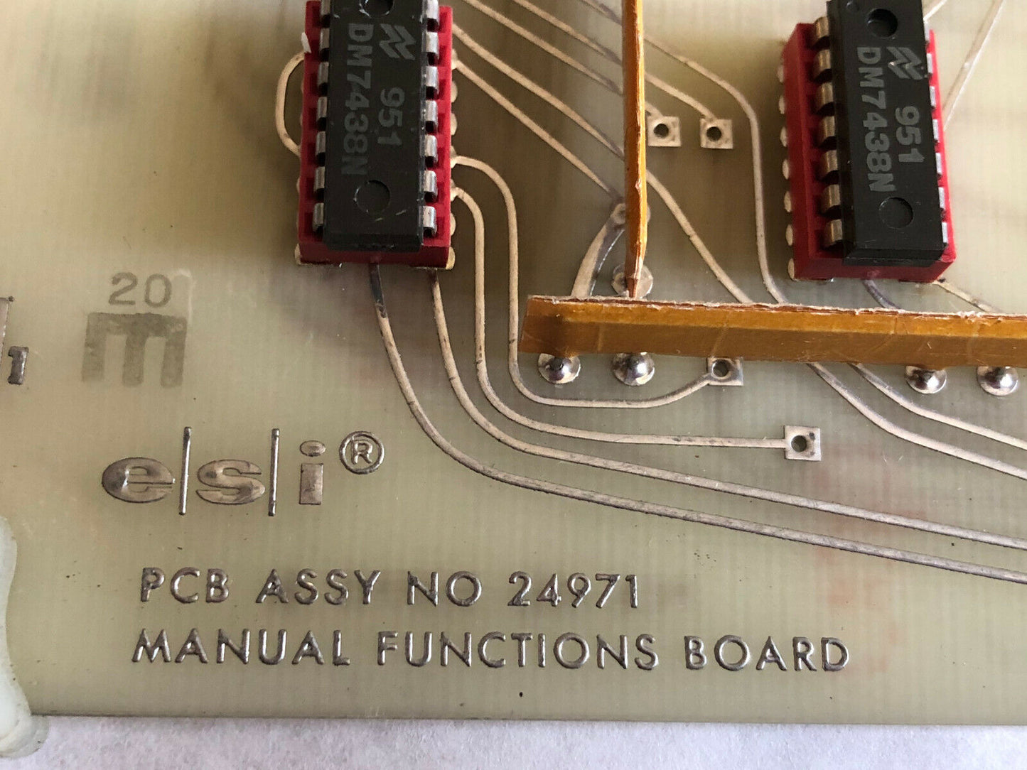 Esi 24971 24970 B Manual Functions Board Pcb Board,Da