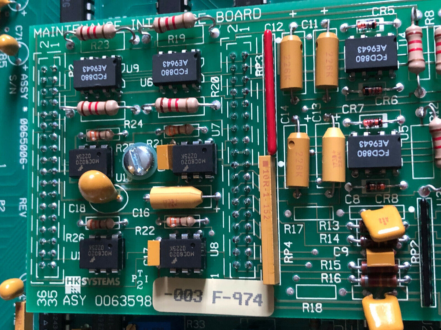 Eaton Kenway 0065006 63598-003 As/Rs Interface Pcb,0063598,80362-001,Em