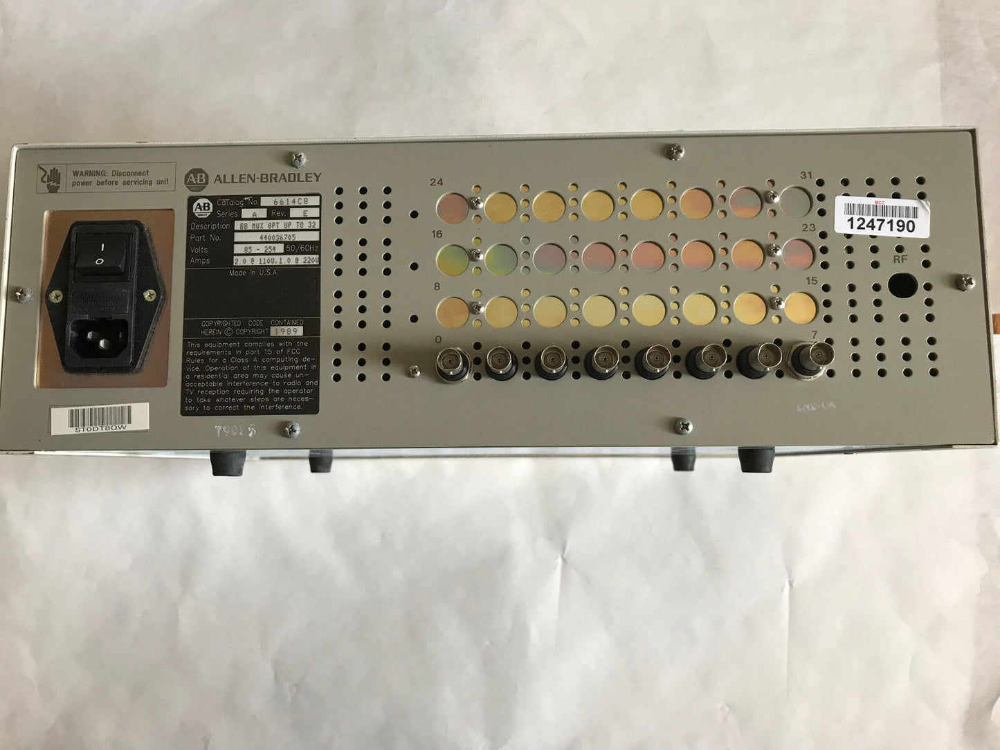 Allen Bradley 6614C8,440036705, Bb 3270 Multiplexer 8Port Up To 32,Su