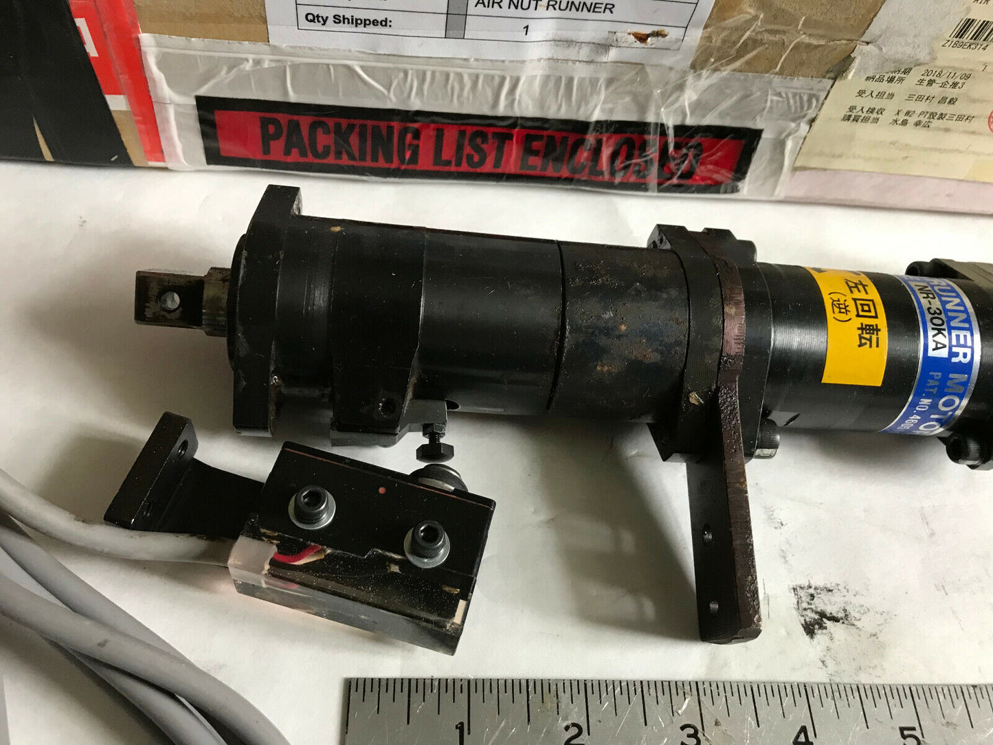 Giken Kogyo Nr-30Ka Pat No 460519 Nutrunner Motor Nut Runner ,Sf