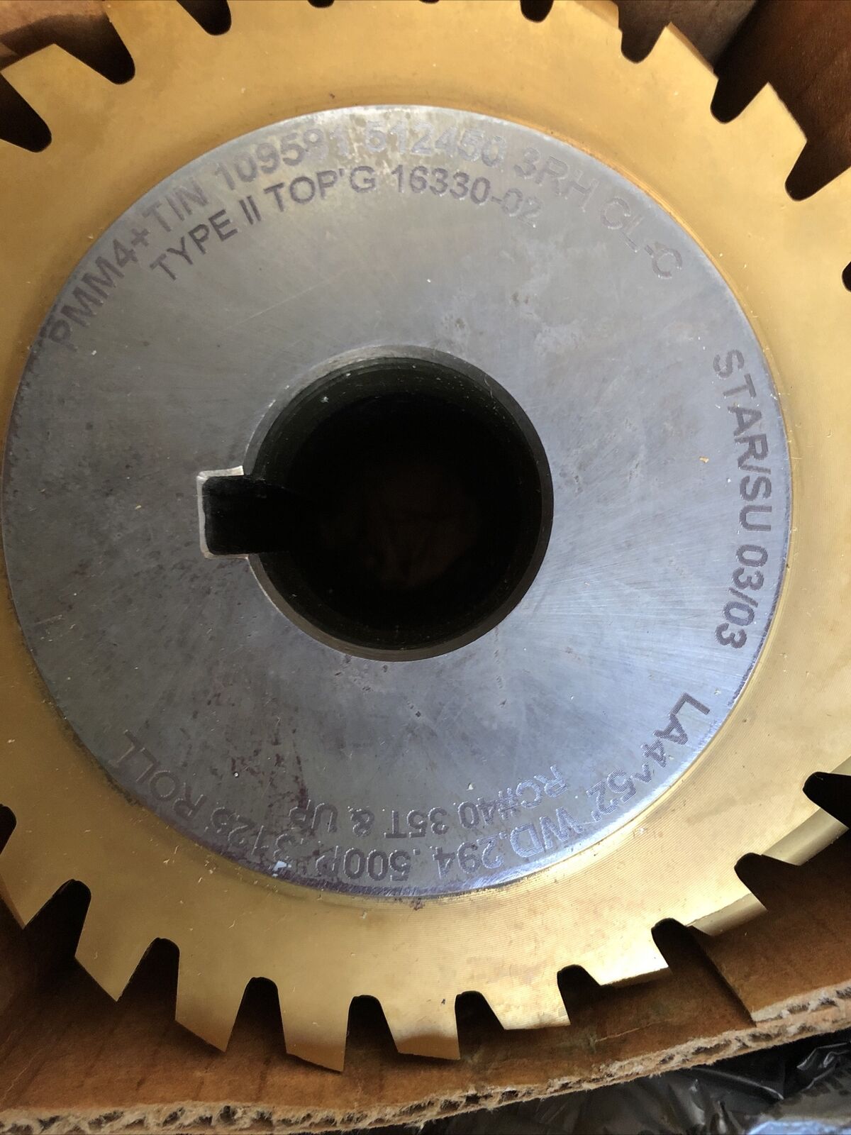 Star Su 3125 Roll,Pmm 4 Tin 109581 512450 3Rh Clc Gear Hob,Type2,Fin 16330-02,Ff