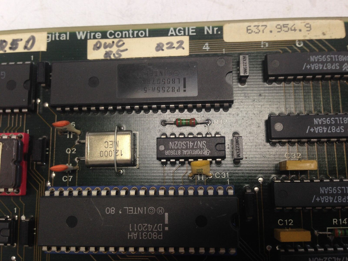 Agie 637.954.9,Dwc-05D Digital Wire Control Dwc-050 Card,Edm,Circuit Board,Bx