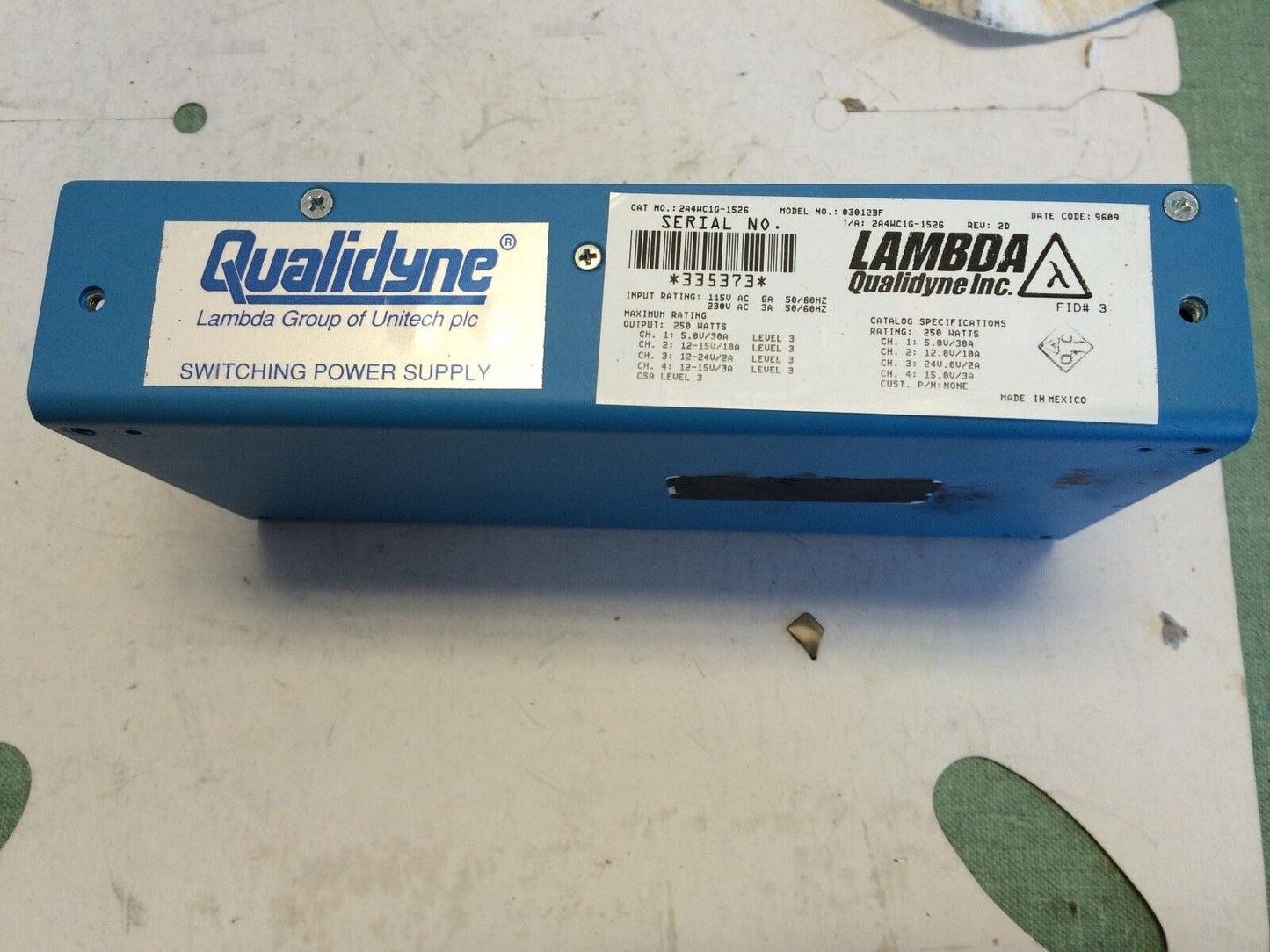 Lambda 03012Bf Power Supply 4Ch 5V30a 12-15V10a 2-15V3a 2A4wc1g-1526,Sm
