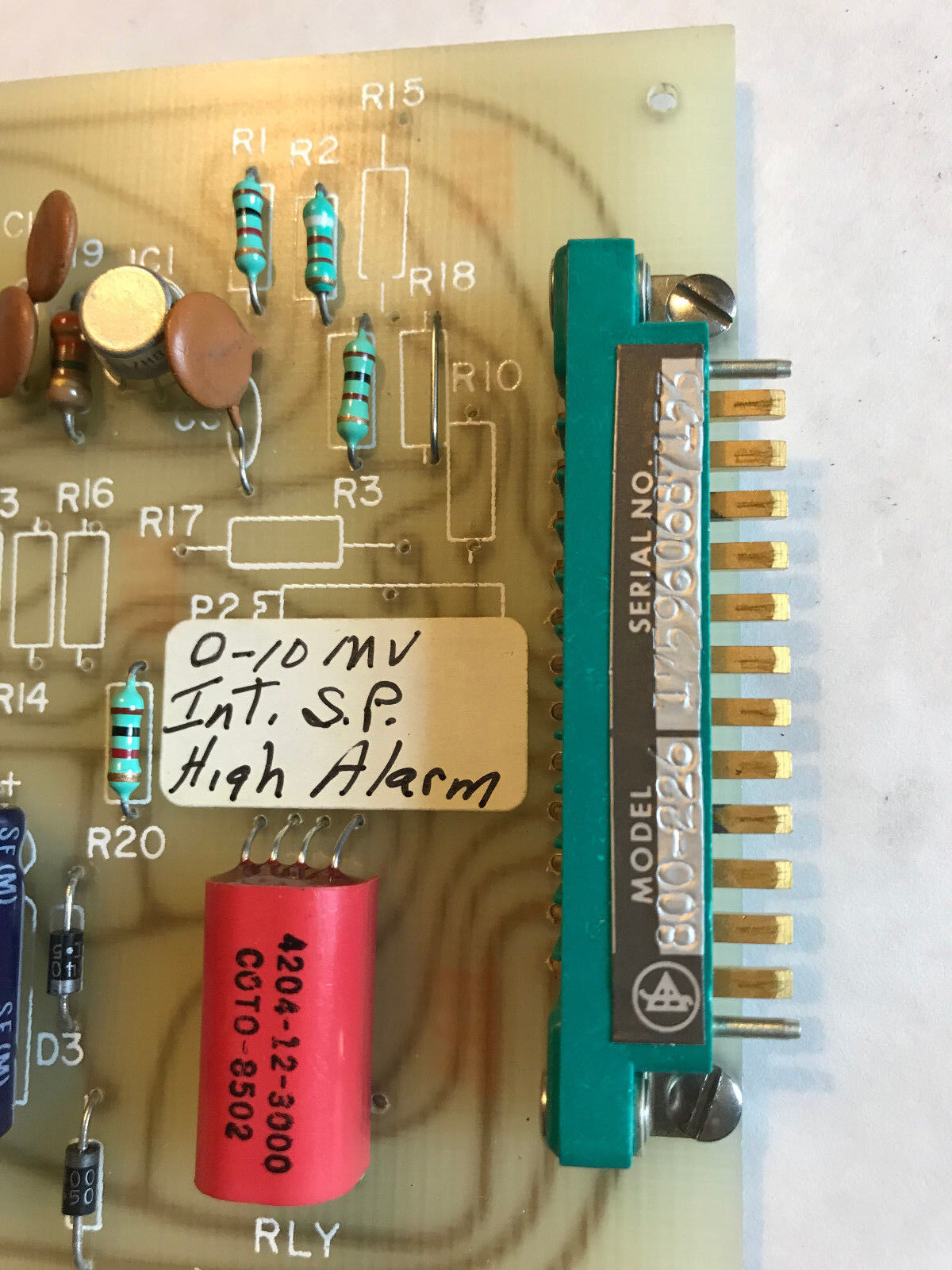 Ecs 800-226,601-831,High Alarm 800-226 Pc High-Low Alarm Card Pcb,Ad