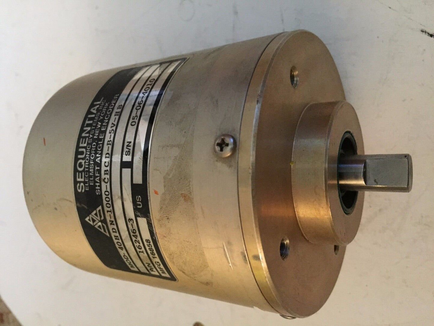 Sequential Mod 40Hdn-1000-Cbcd-B-5V-Hb,16246-3 Shaft Angle Encoder,1/2",16858,Eq