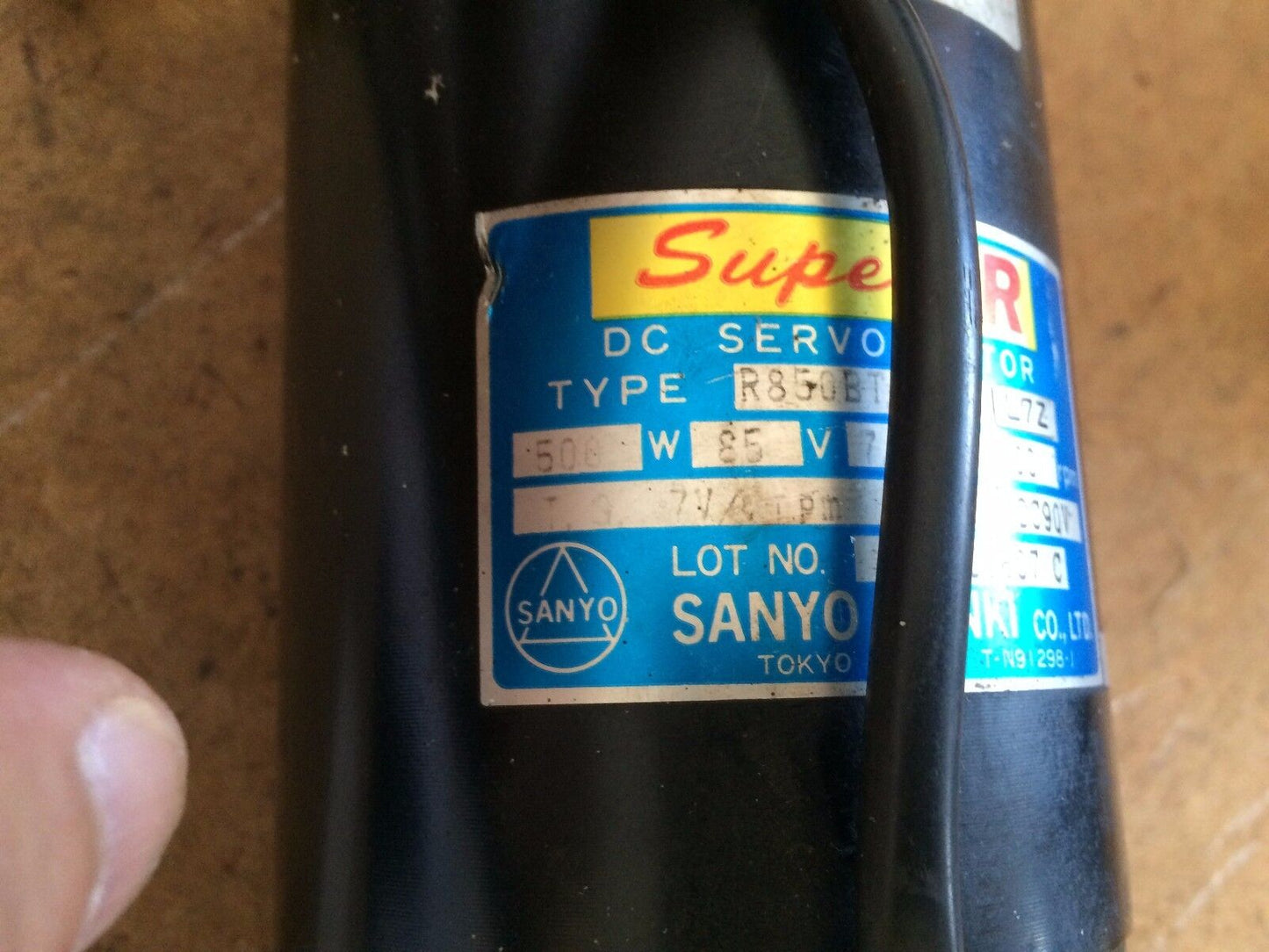 Sanyo Denki R850bt-032E L7z Dc Servo Motor,E680500c04 Encoder,R8g0bt,R850bt,Bh