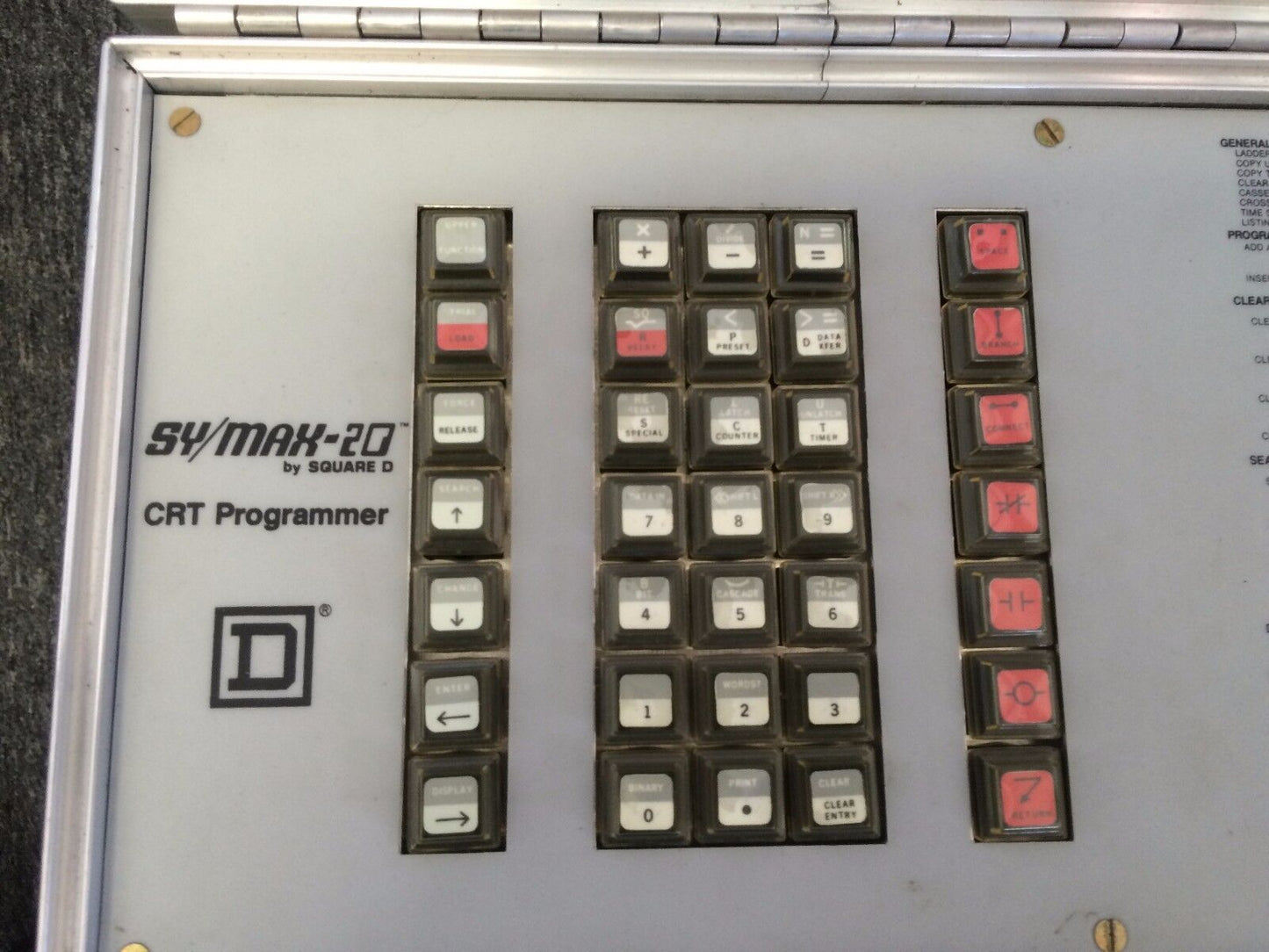 Square D 8884-Spr-25 ,Sy/Max20 Crt Programmer ,Tg