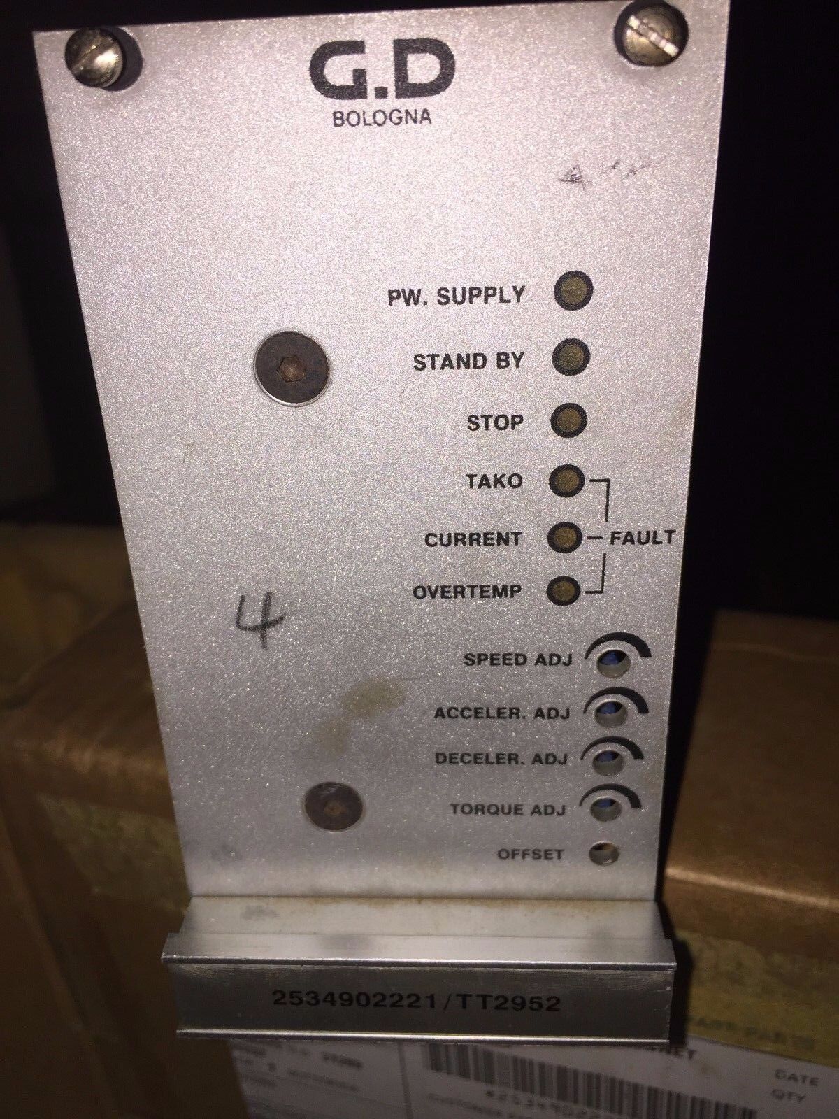 Gd Bologna 2534902221 / Tt2952 Power Supply Type Azc1401133rbst04,Ct