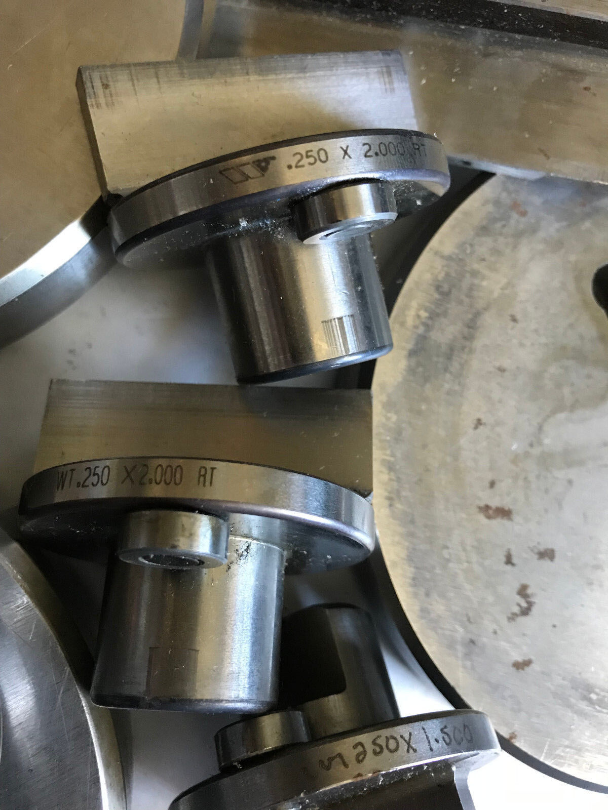Lot 5 Sets Wilson Amada Rectangle Punches Dies .250X1.500, .281X3.240,2.150,Ad