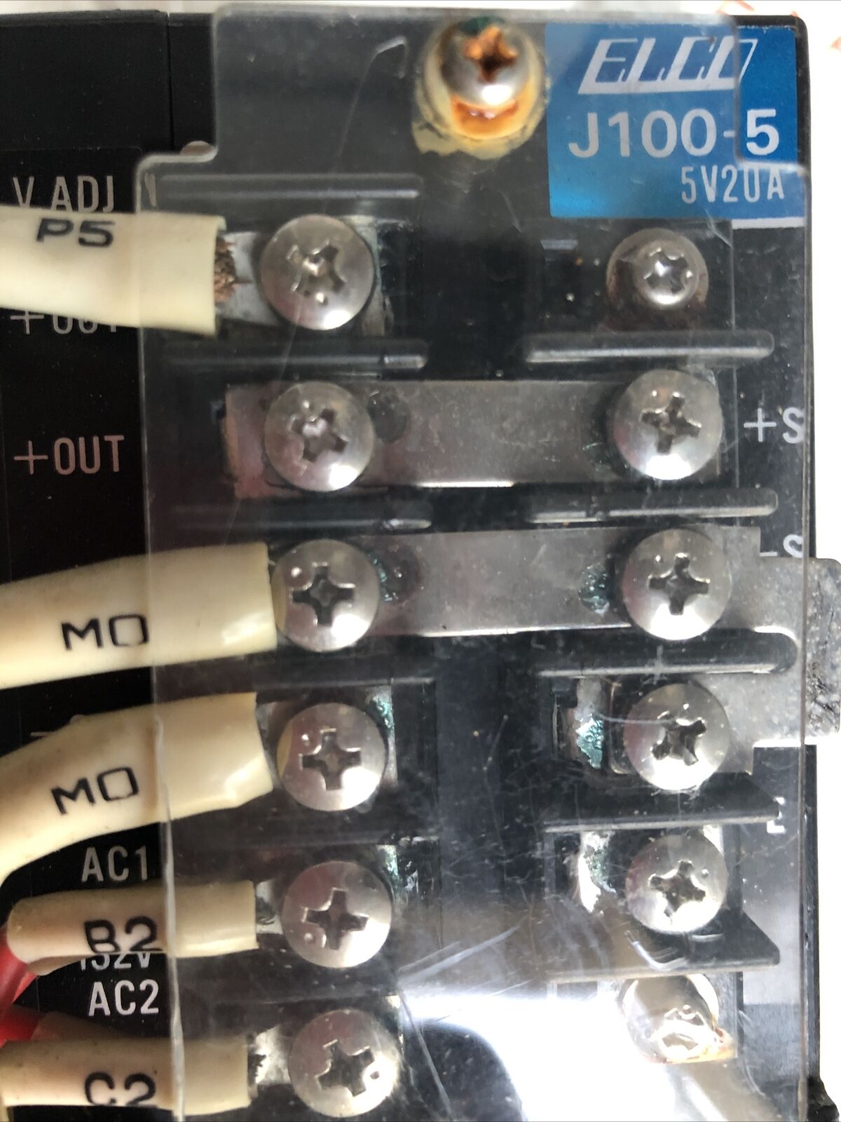 Elco J100-5 Elco Adjustable Switching Power Supply, 5V 20A,Fa