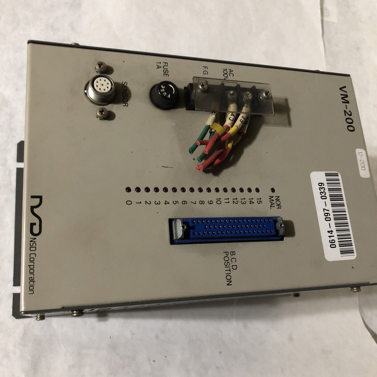 Nsd Vm-200-S50 Position Control Drive Nsd Vm-200,Mre-16Sp062,Bo,Fi