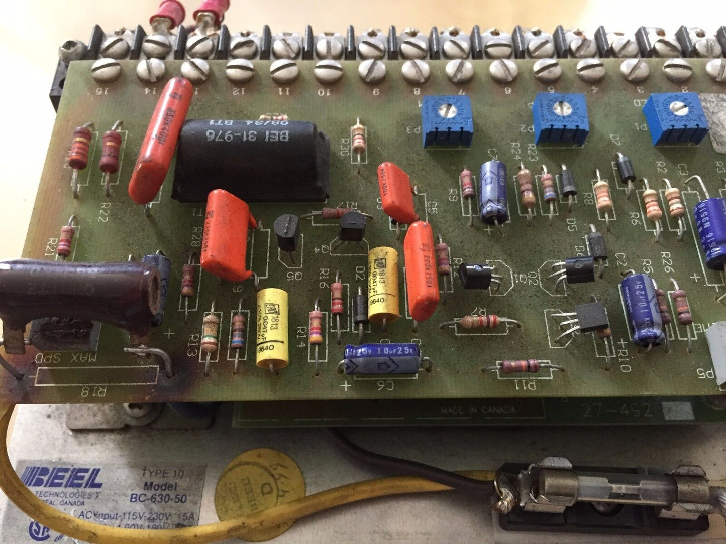 Beel Bc-630-50 Controls Drive In-115-230Vac-15A Out-90-180Vdc-12A,Ed