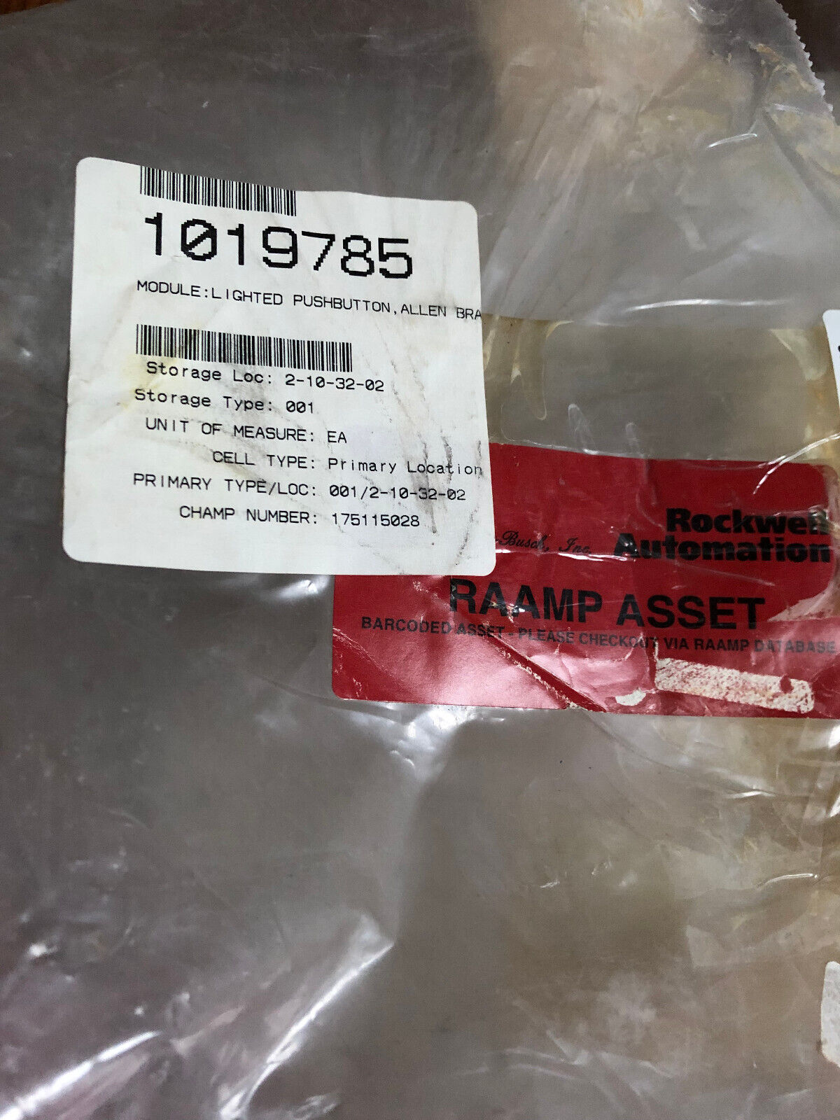 New Allen Bradley 2705-P11j1x Lighted Pushbutton Opertor Interface,2705P11j1x,An