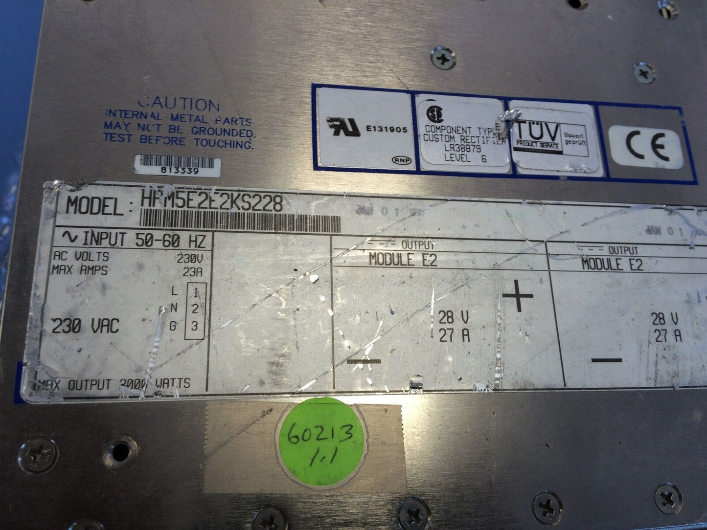 Power-One Hpm5e2e2ks228 Modular Power Supply,Hbm5e2e2ks228,Ev,Cl