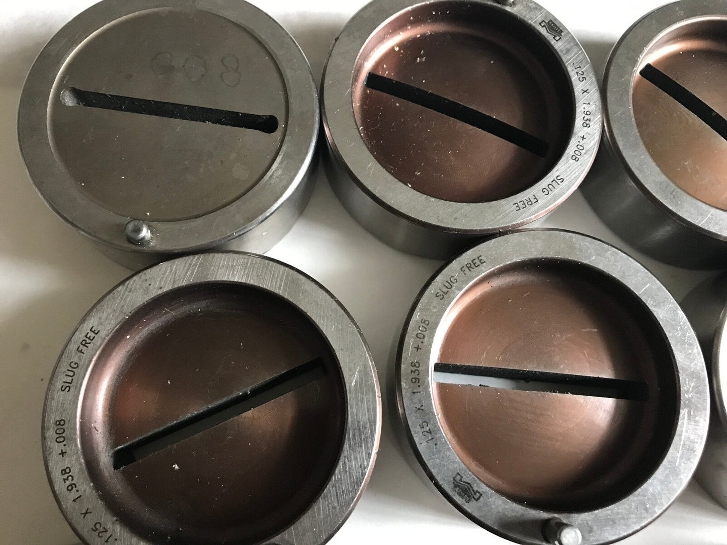 Lot 6 Mixed Sets Wilson Mate Turret Punch Die .125 X 1.938,.125" X 1.938+.016,Si