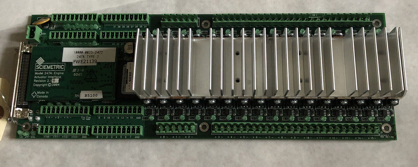 Sciemetric 10000-0023-2472,Actuator Interface,Revision 2.13. Model 247A 01 R1,Dg
