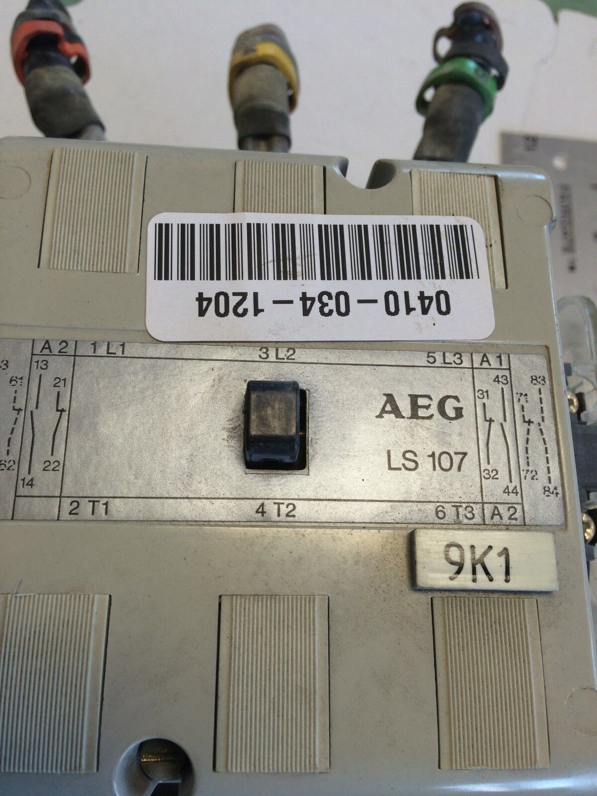 Aeg Ls 107 Contactor, 135 A, 600 V, 3-Pole Hs107,Bs